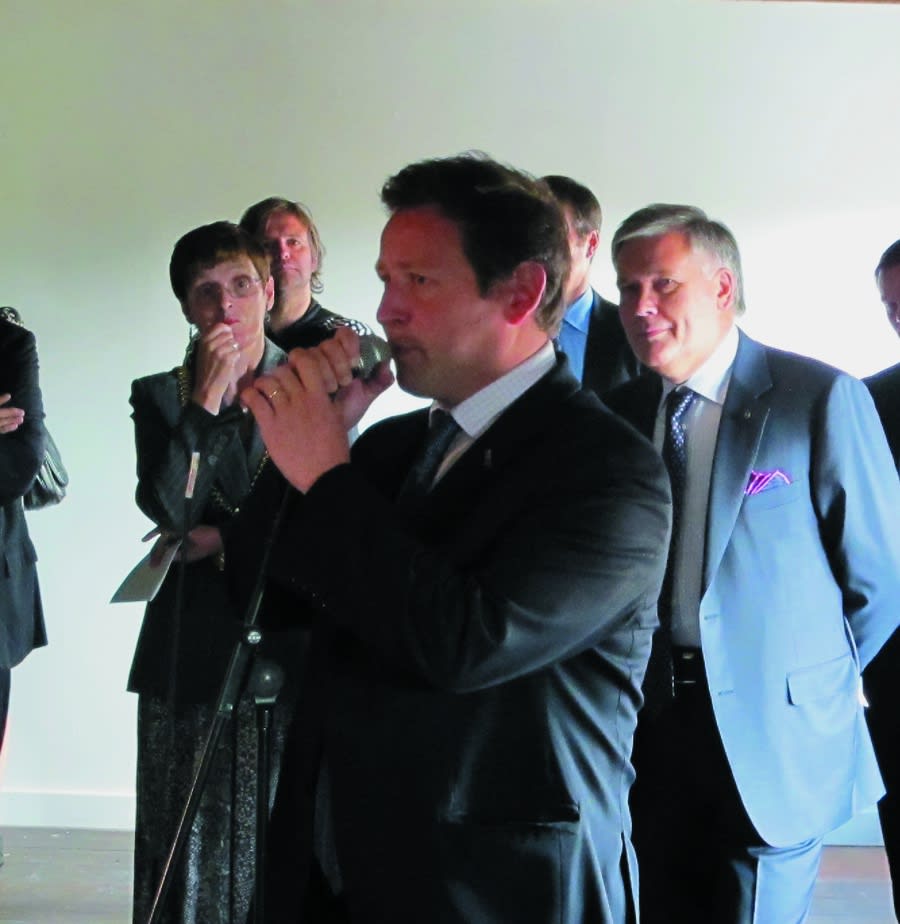 Opening of the exhibition City Without Walls. Spekas: Mr. Steve Rotheram, the Mayor of Liverpool