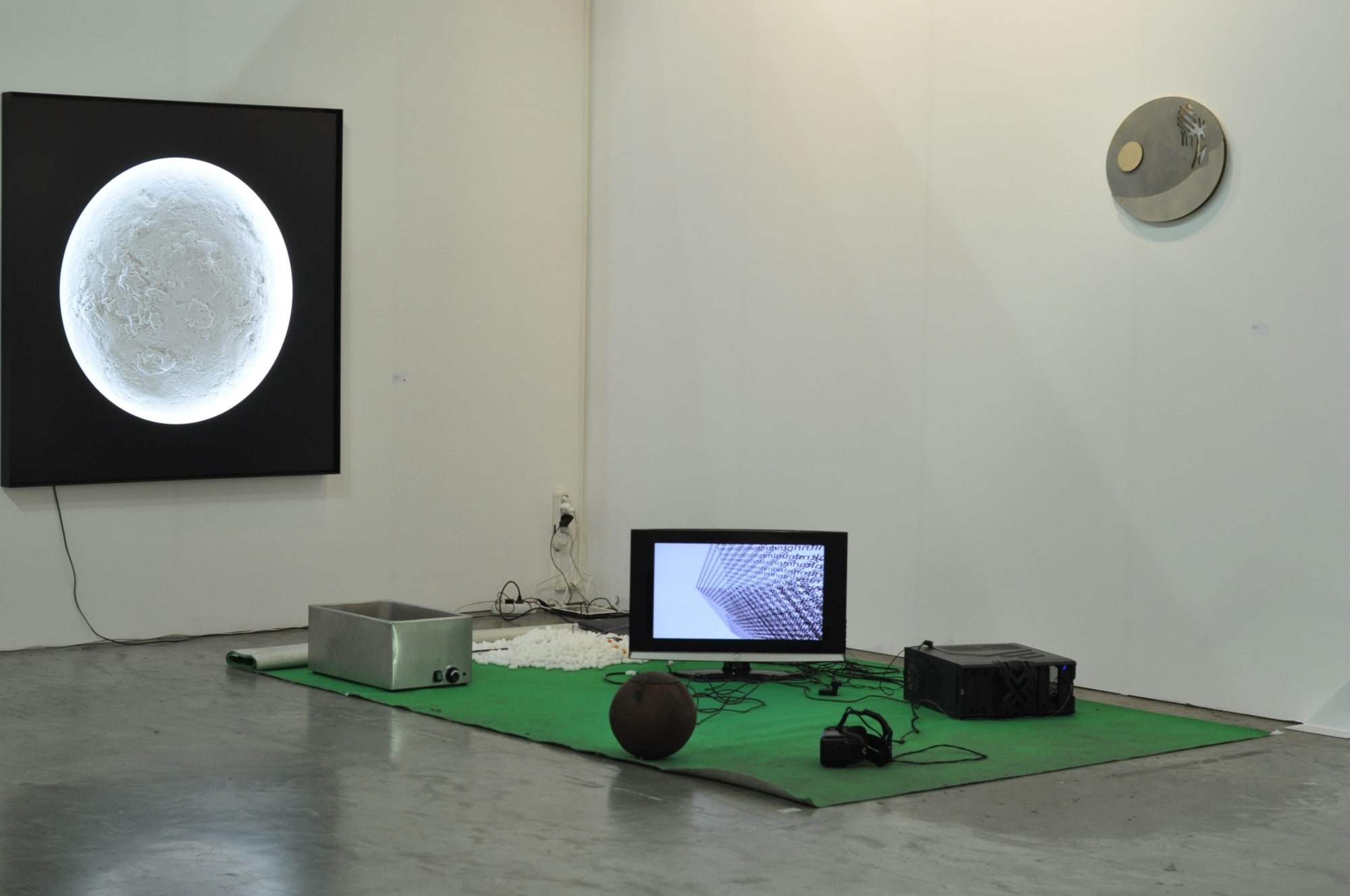 Artissima, 2015 Robertas Narkus's installation TNRLNT Fe at art fair Artissima 2015, Turin, Italy Presented by Galerija VARTAI