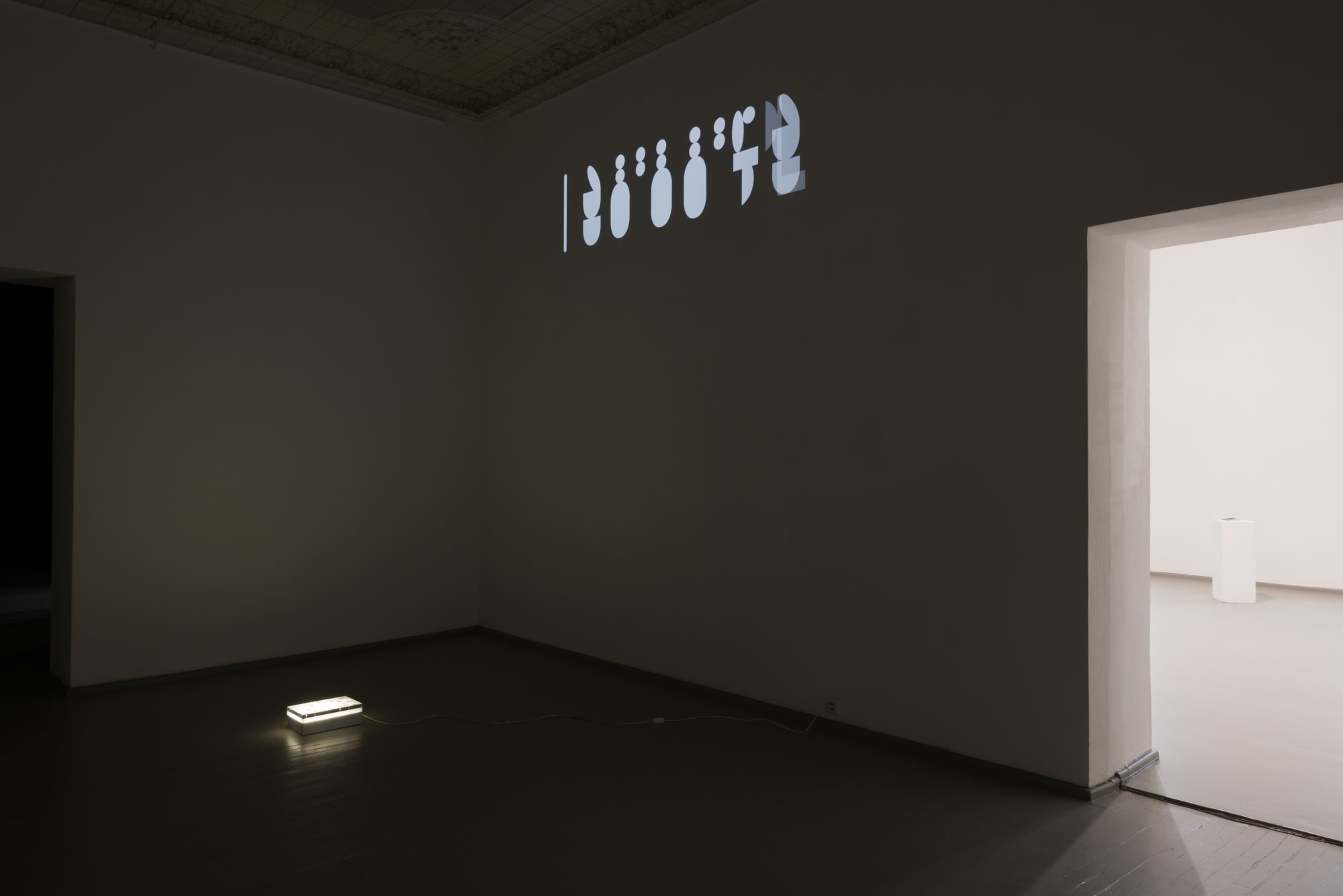 Galerija Vartai, 2016 Installation shot with Robertas Narkus's artwork from group exhibition "Žilvitis (Willow)" marking Galerija Vartai 25th anniversary on 2016.