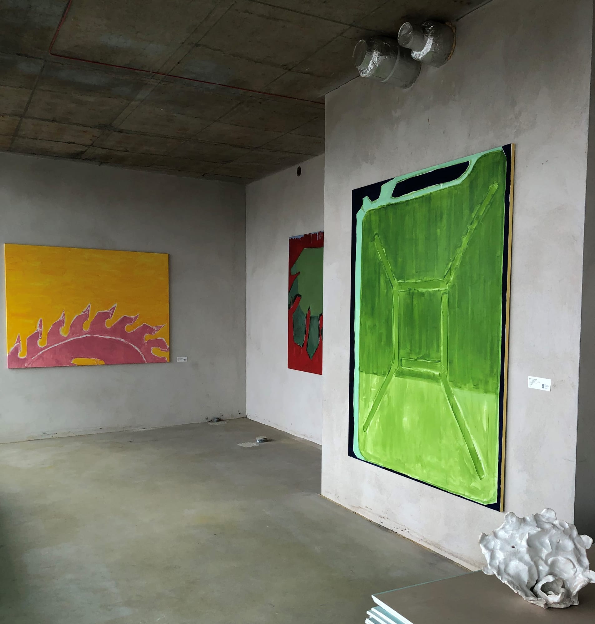 Tower, 2019 Pop - Up exhibition with Dominykas Sidorovas's paintings at the "Tower" building.