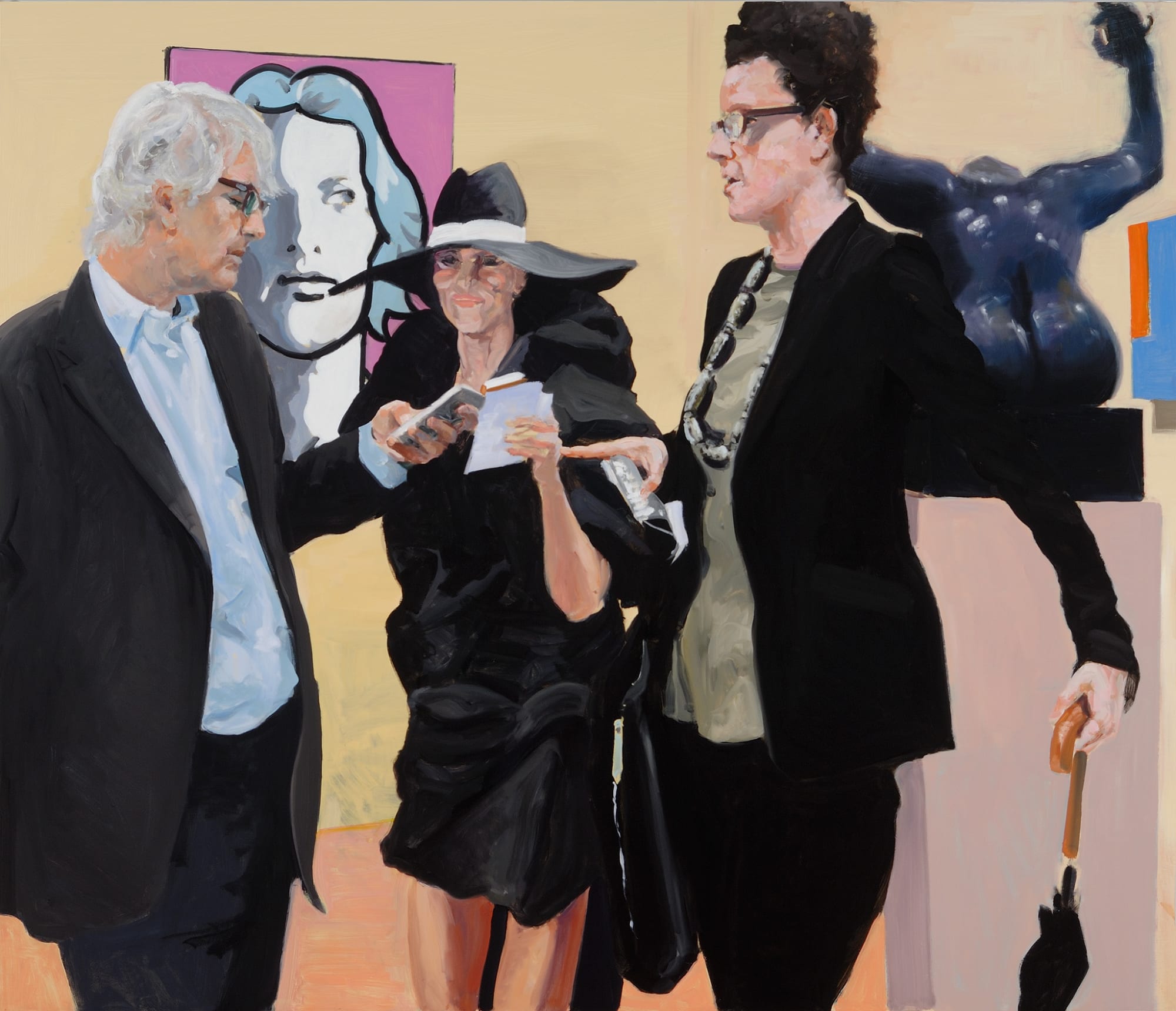 Art Fair: Booth #17 Instructions, 2014 Oil on Linen 177.8 x 208.3 cm, 70 x 82 in