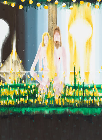 Creation of Eve, 2013 Acrylic on linen, 129.5 x 177.8 cm 51 x 70 in