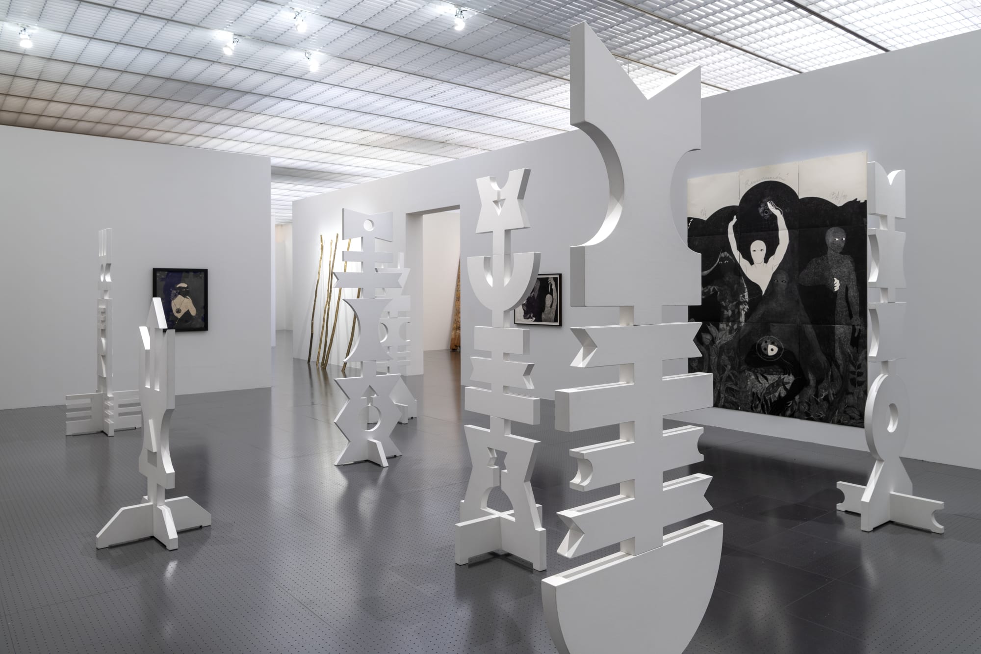 Installation view of After the End: Cartographies for Another Time exhibited at the Centre Pompidou-Metz. Photo: Marc Domage