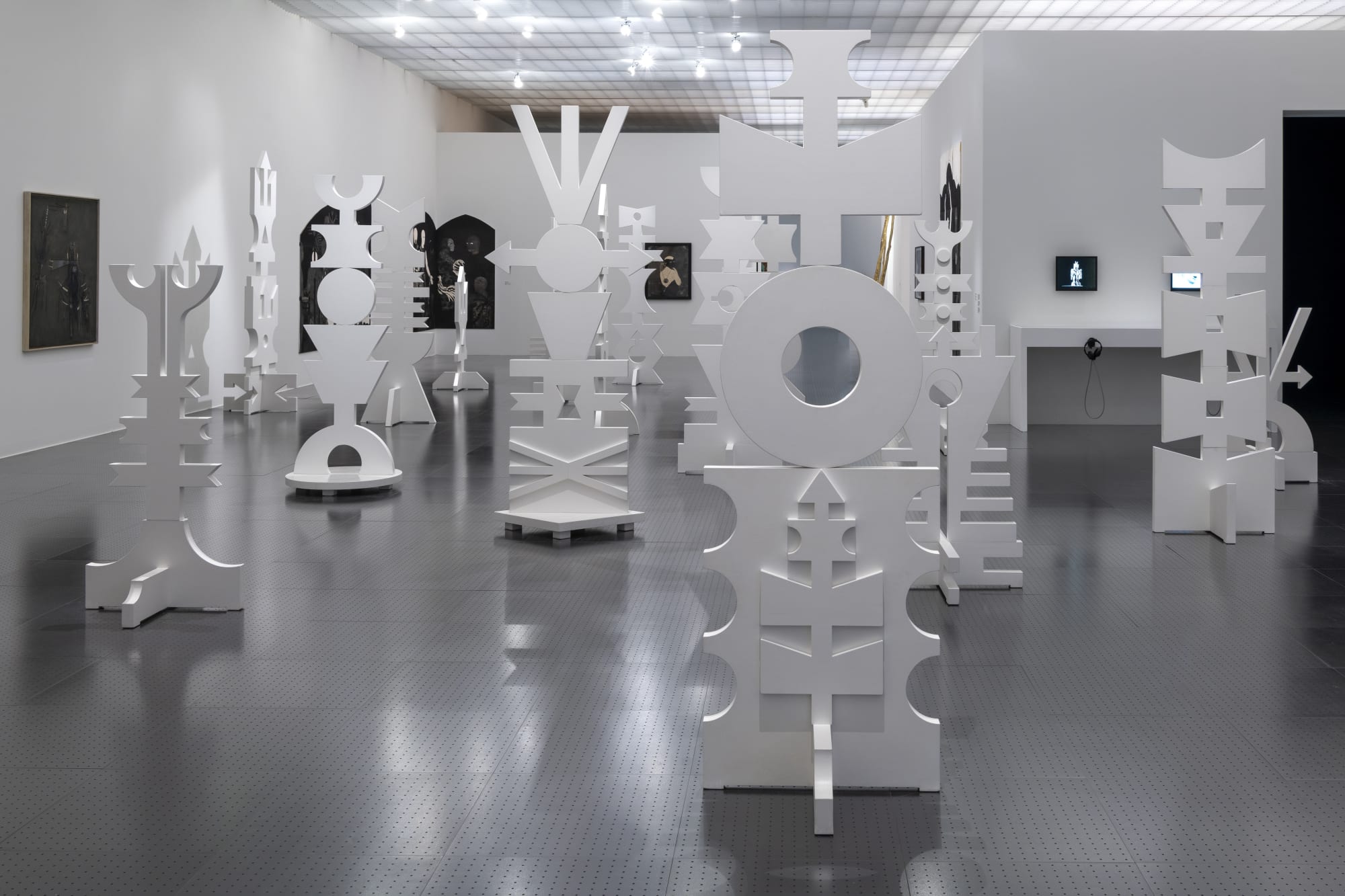 Installation view of After the End: Cartographies of Another Time exhibited at the Centre Pompidou-Metz. Photo: Marc Domage