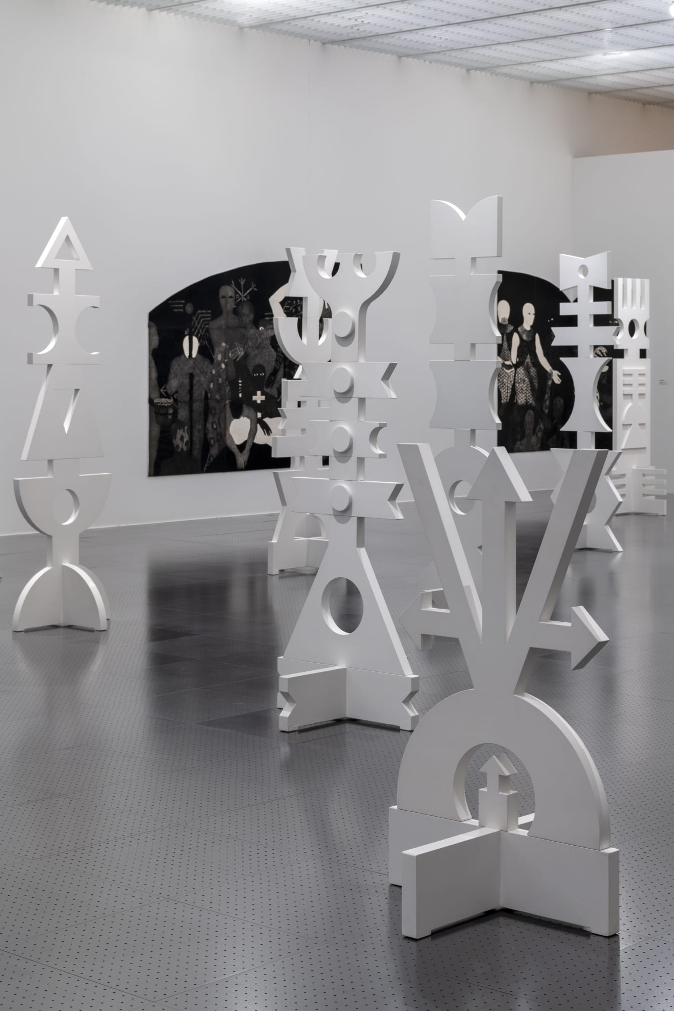 Installation view of After the End: Cartographies for Another Time exhibited at the Centre Pompidou-Metz. Photo: Marc Domage