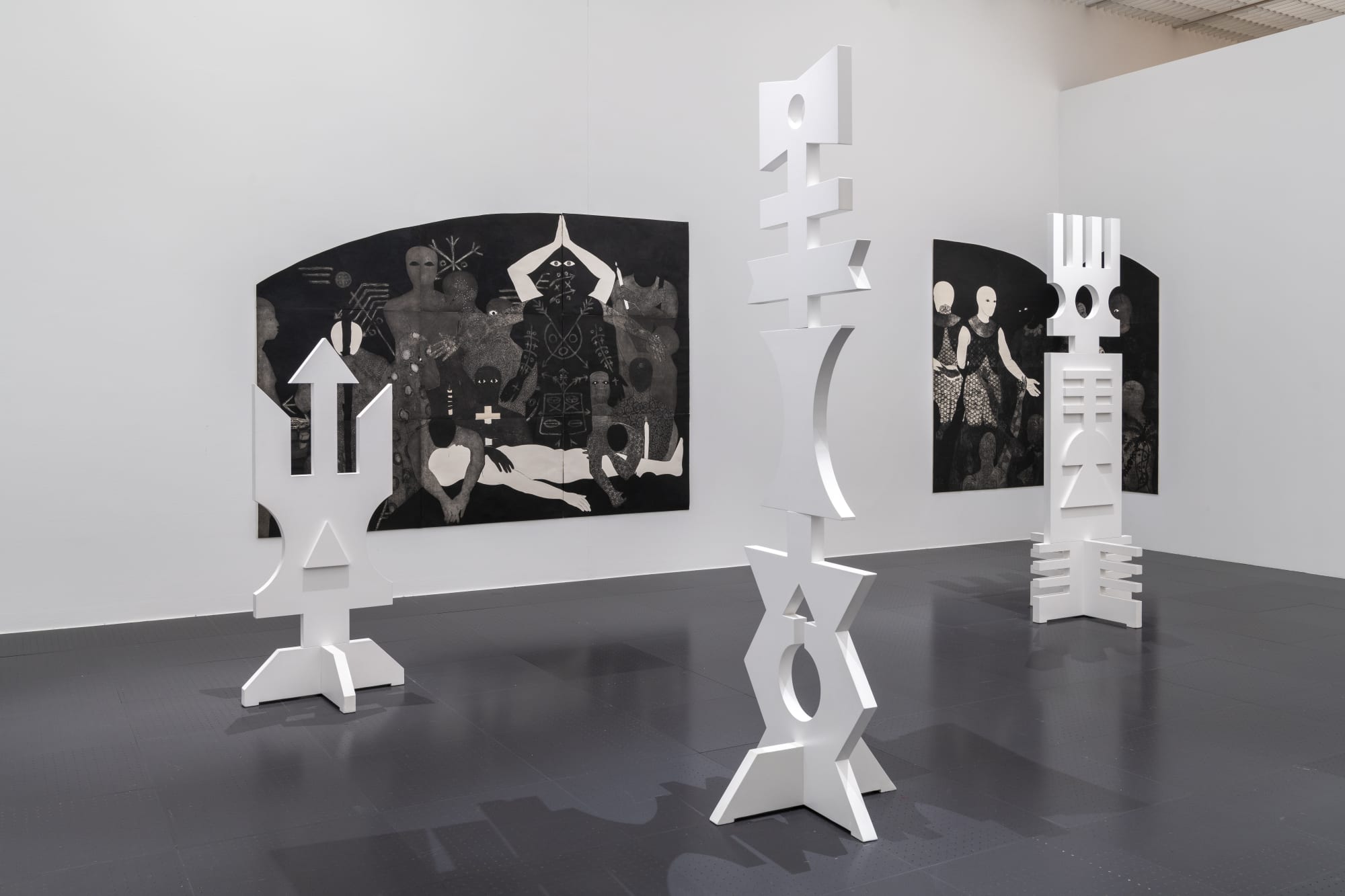 Installation view of After the End: Cartographies for Another Time exhibited at the Centre Pompidou-Metz. Photo: Marc Domage