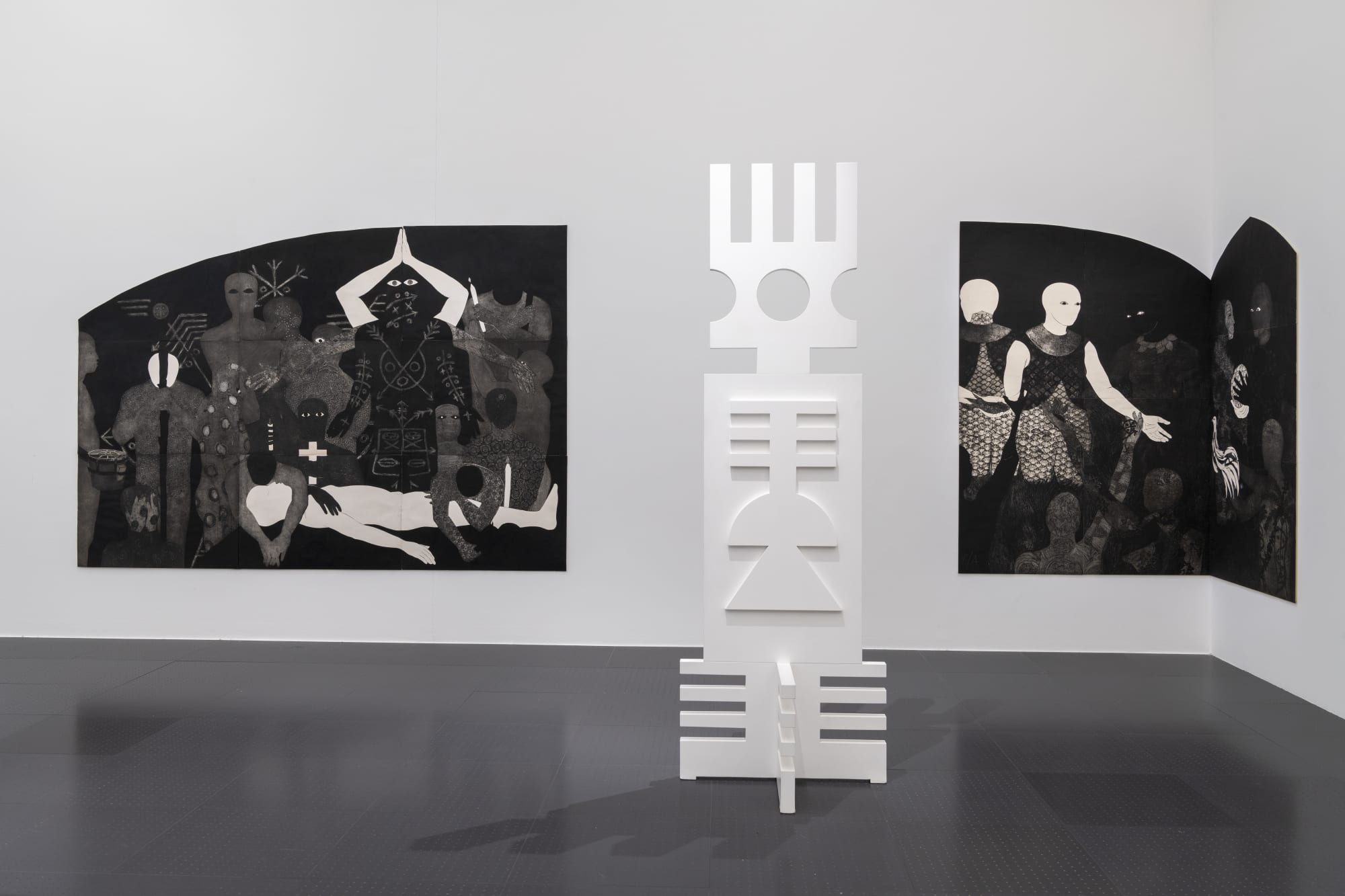 Installation view of After the End: Cartographies for Another Time exhibited at the Centre Pompidou-Metz. Photo: Marc Domage