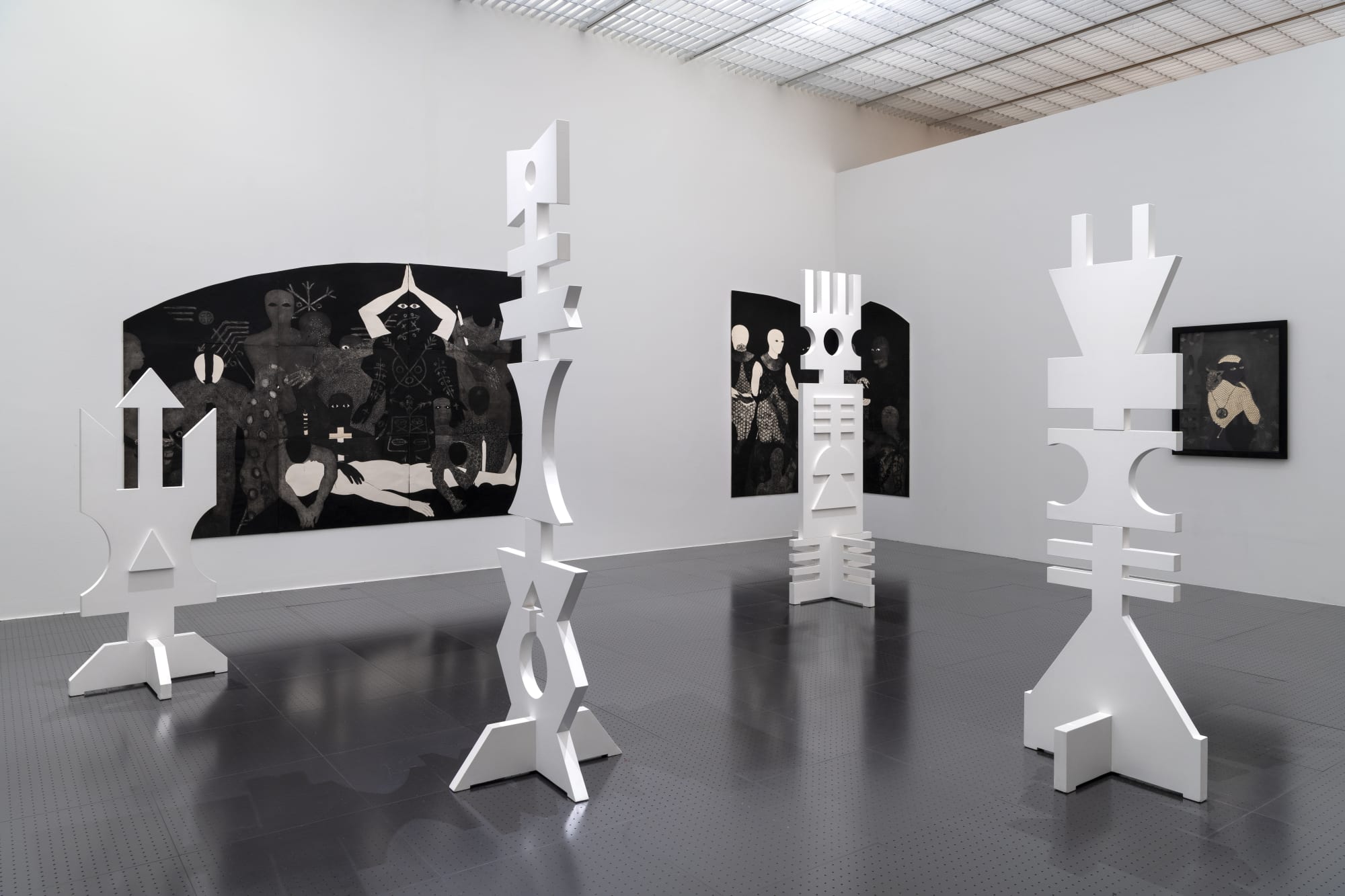 Installation view of After the End: Cartographies for Another Time exhibited at the Centre Pompidou-Metz. Photo: Marc Domage