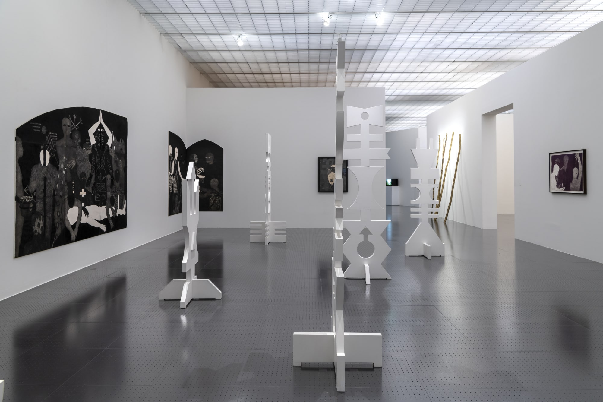 Installation view of After the End: Cartographies for Another Time exhibited at the Centre Pompidou-Metz. Photo: Marc Domage