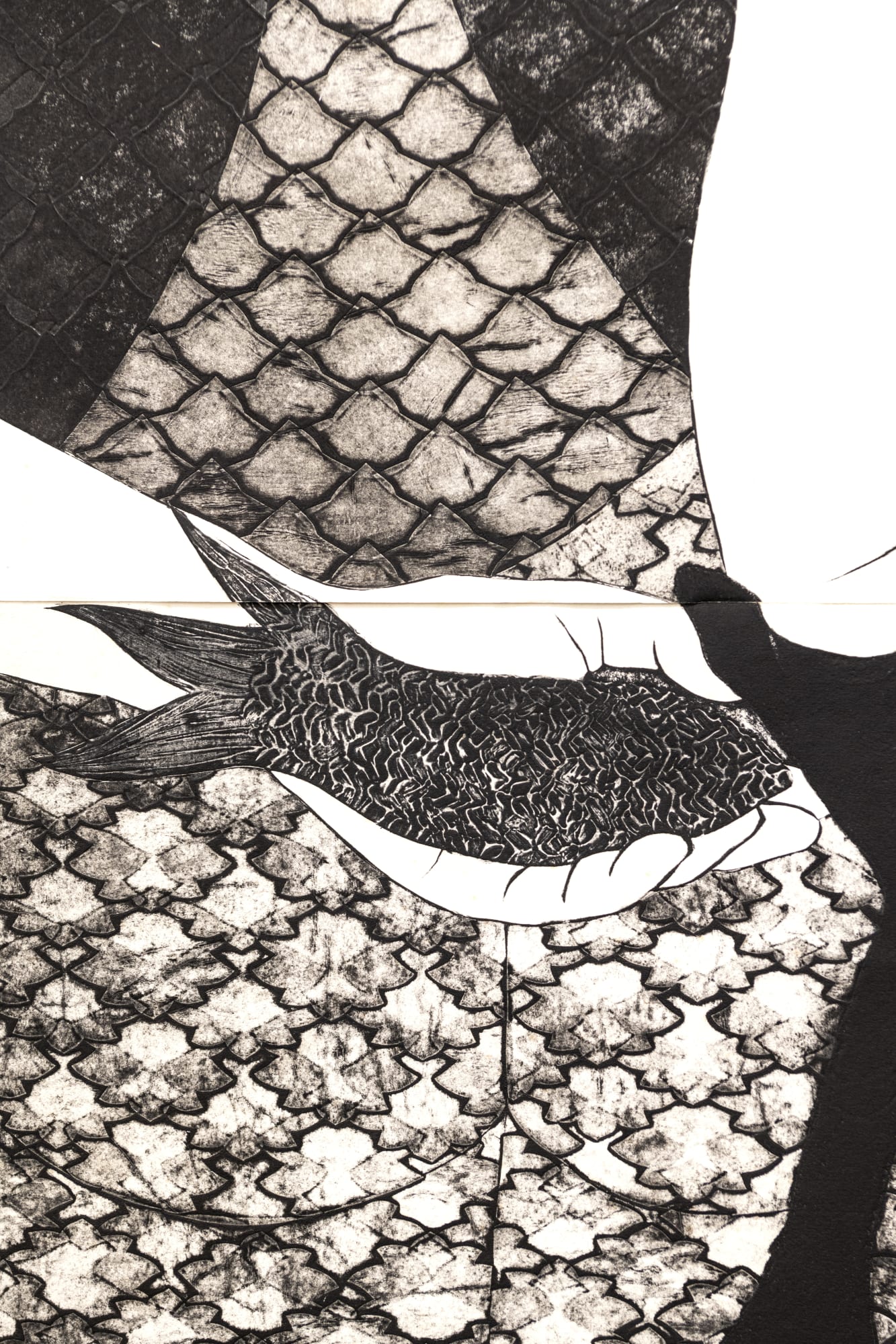 Detail of Perfidia (Perfidy), 1998, by Belkis Ayon Manso Installation view of After the End: Cartographies for Another Time exhibited at the Centre Pompidou-Metz. Photo: Marc Domage