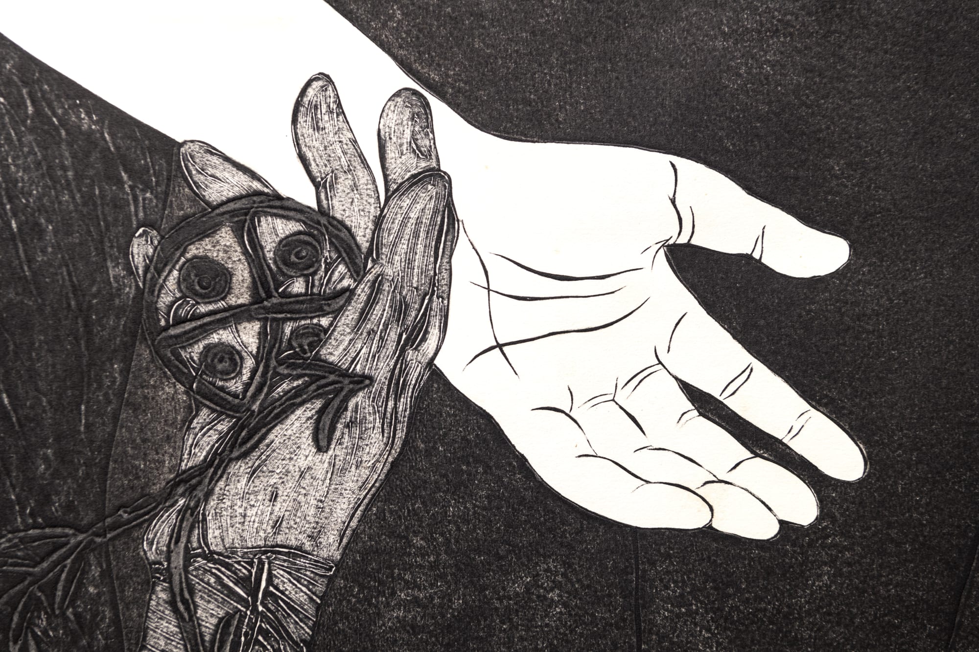 Detail. Installation view of After the End: Cartographies of Another Time exhibited at the Centre Pompidou-Metz. Photo: Marc Domage