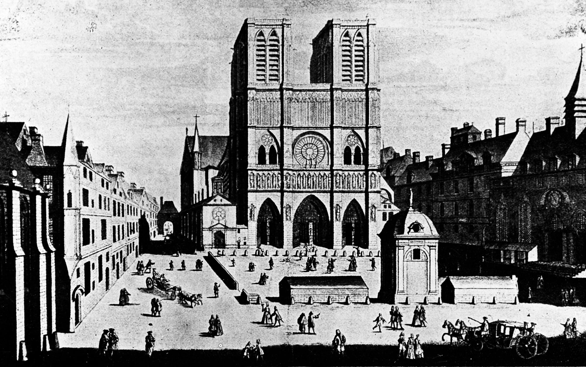 Where she wed: Notre Dame, Paris