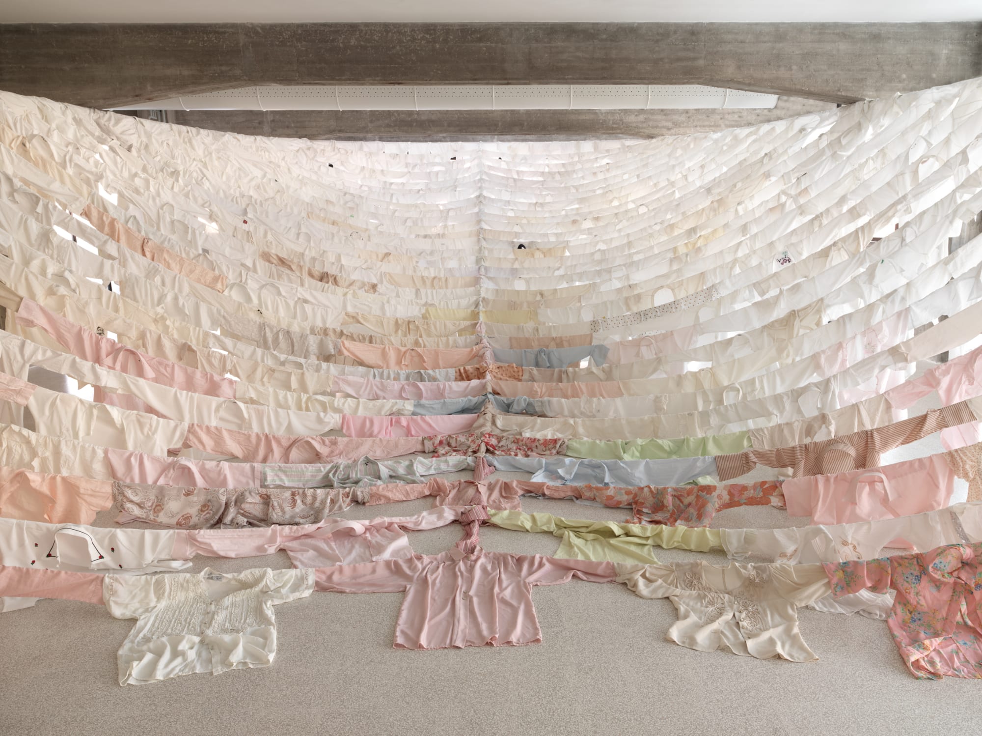 Installation view, Kaarina Kaikkonen, Are we still Going On?, 2012, Collezione Maramotti, ph. Dario Lasagni