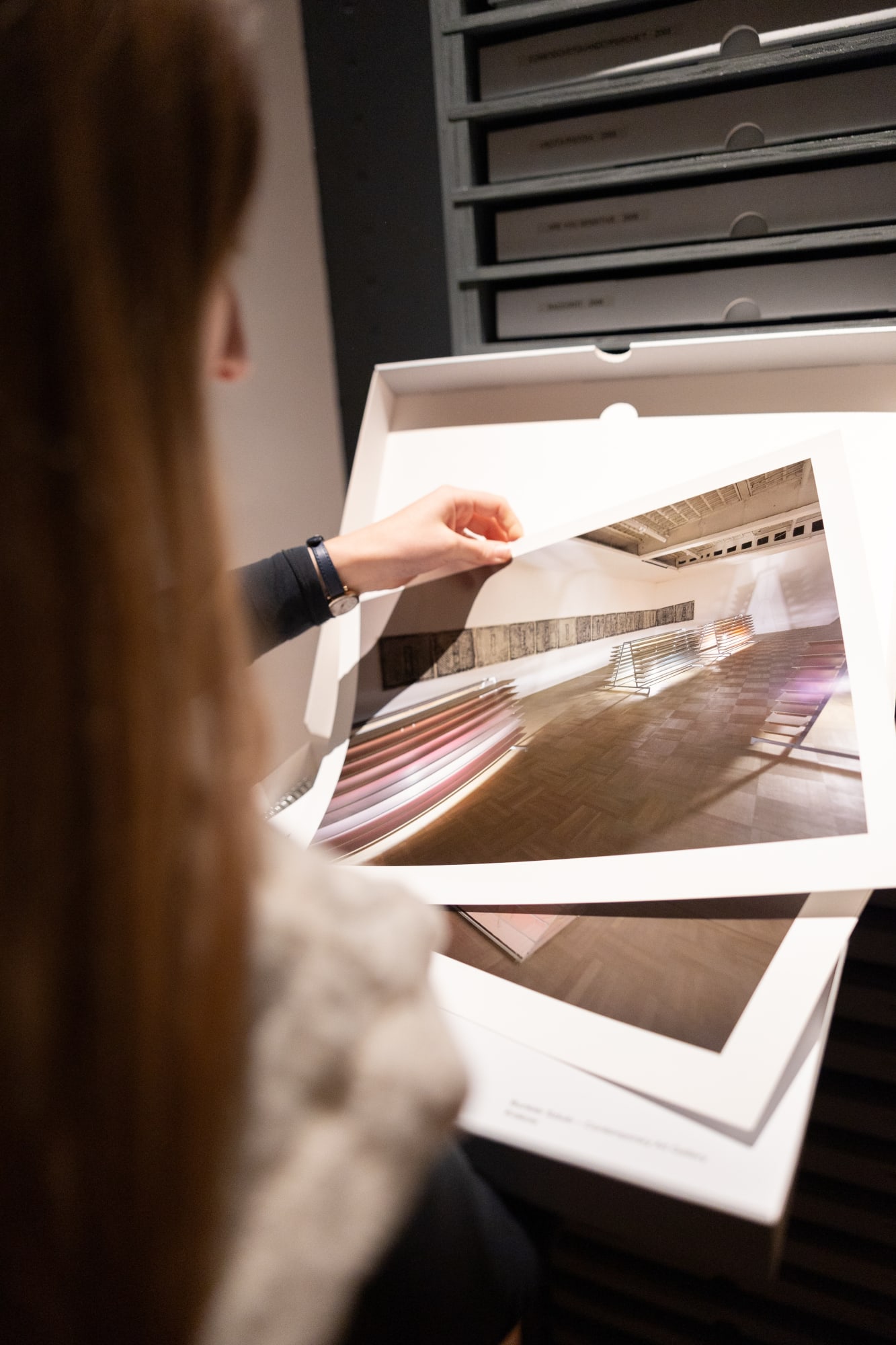 Installation view, Boncompagnina, Archivio, RWD-FWD (detail), 2023-2025 | Palazzo Boncompagni, Bologna | Courtesy of the artist and z2o Sara Zanin, Roma | Photo by Marcela Ferreira