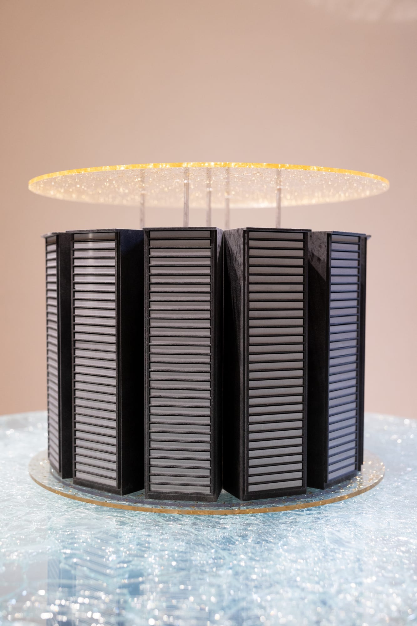 Installation view, Boncompagnina, RWD-FWD, Progetto per un dodecaedro (detail), 2025 | Palazzo Boncompagni, Bologna | Courtesy of the artist and z2o Sara Zanin, Roma | Photo by Marcela Ferreira