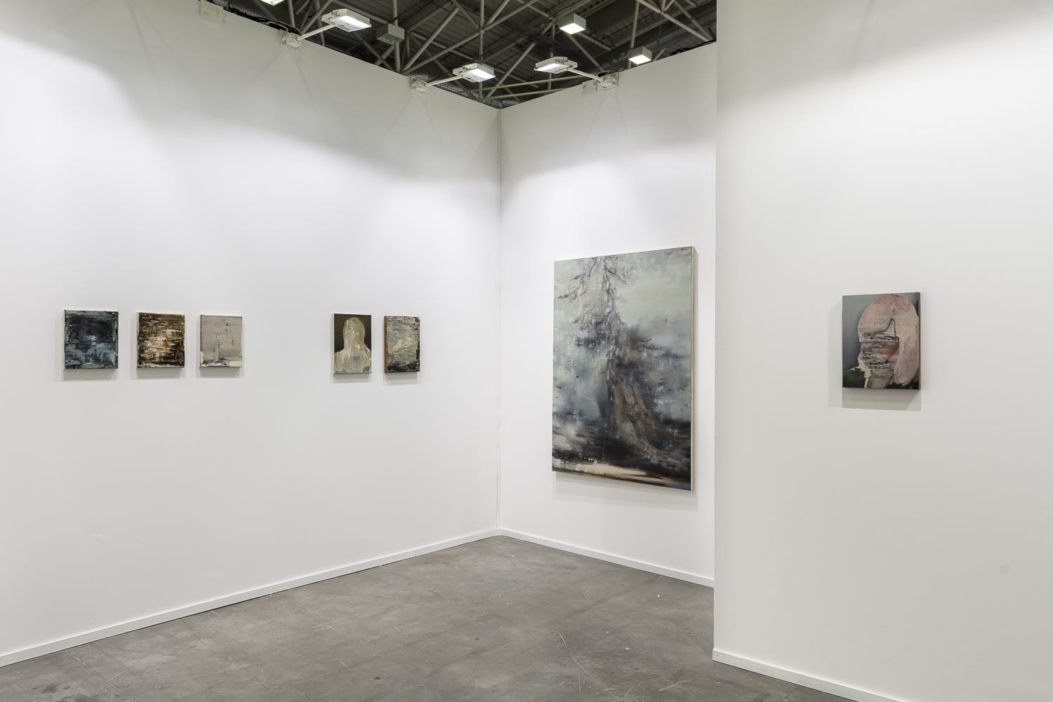 Installation view at Artefiera Bologna 2022 Painting section, hall 15, booth A10 ph. Sebastiano Luciano