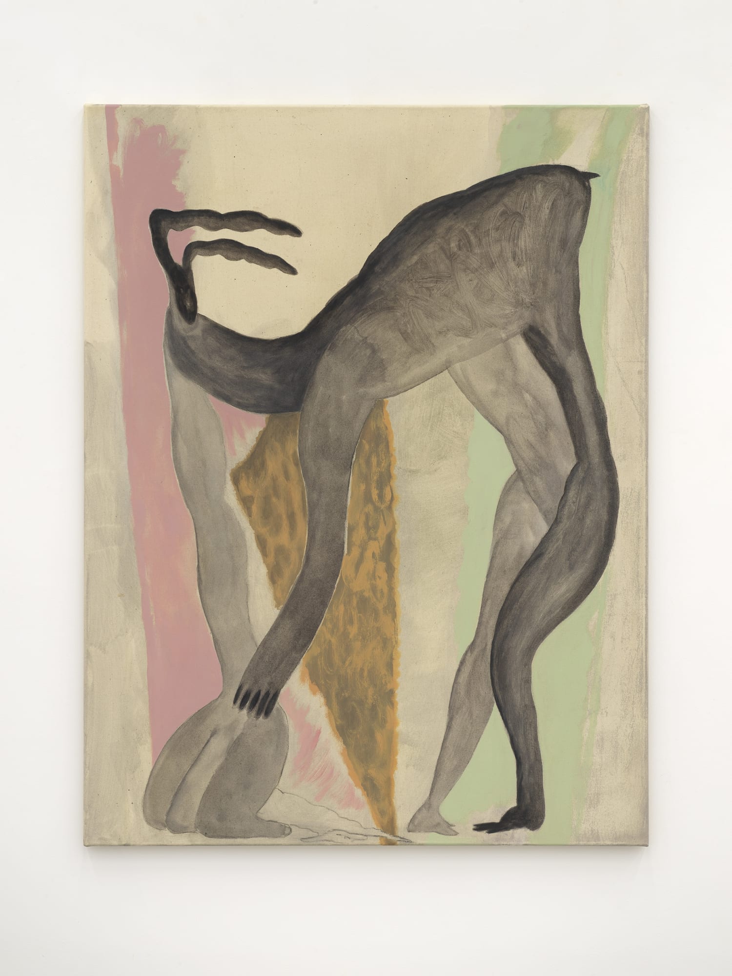 Untitled, 2024, mixed media on canvas, cm 105 x 80. Ph. Dario Lasagni