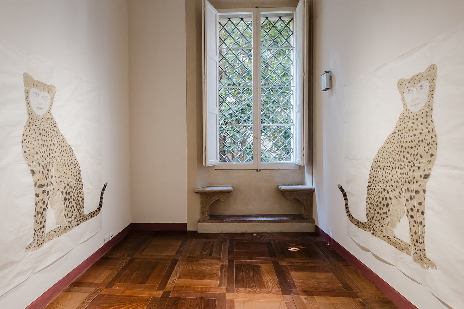 Installation View, Marta Roberti, Giungla a Palazzo, curated by Silvia Evangelisti, 2025, Palazzo Boncompagni, Bologna. Ph Marcela Ferreira