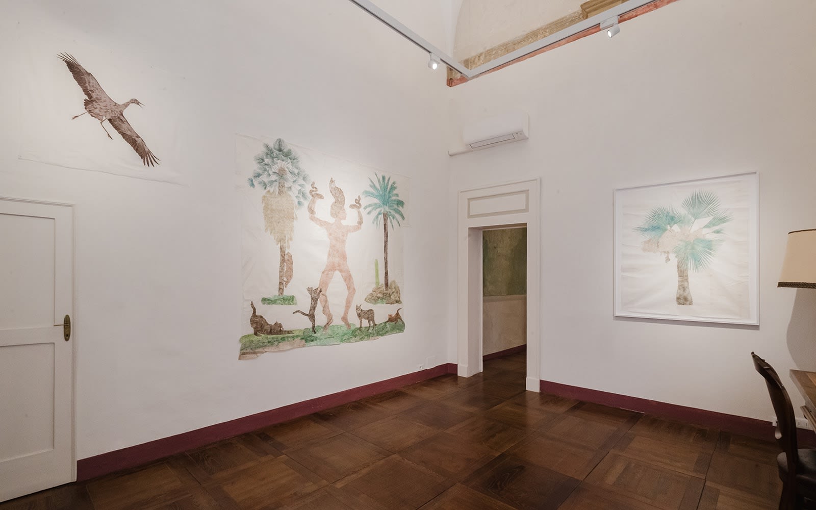 Installation View, Marta Roberti, Giungla a Palazzo, curated by Silvia Evangelisti, 2025, Palazzo Boncompagni, Bologna. Ph Marcela Ferreira