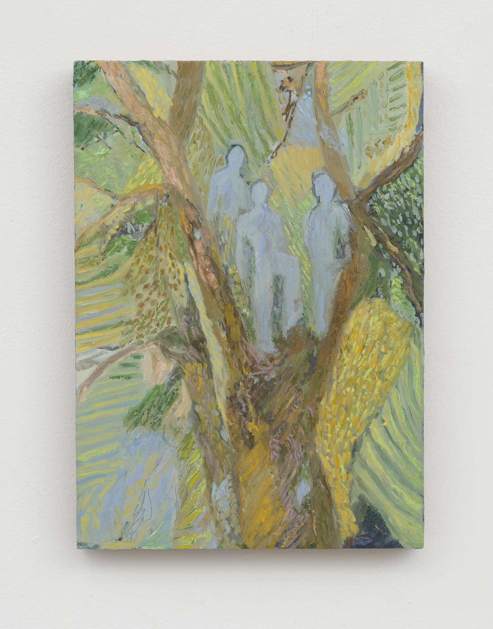 Beatrice Meoni, Sull'albero (04), 2025, oil on panel, cm 35 x 25 Courtesy of the artist and z2o Sara Zanin
