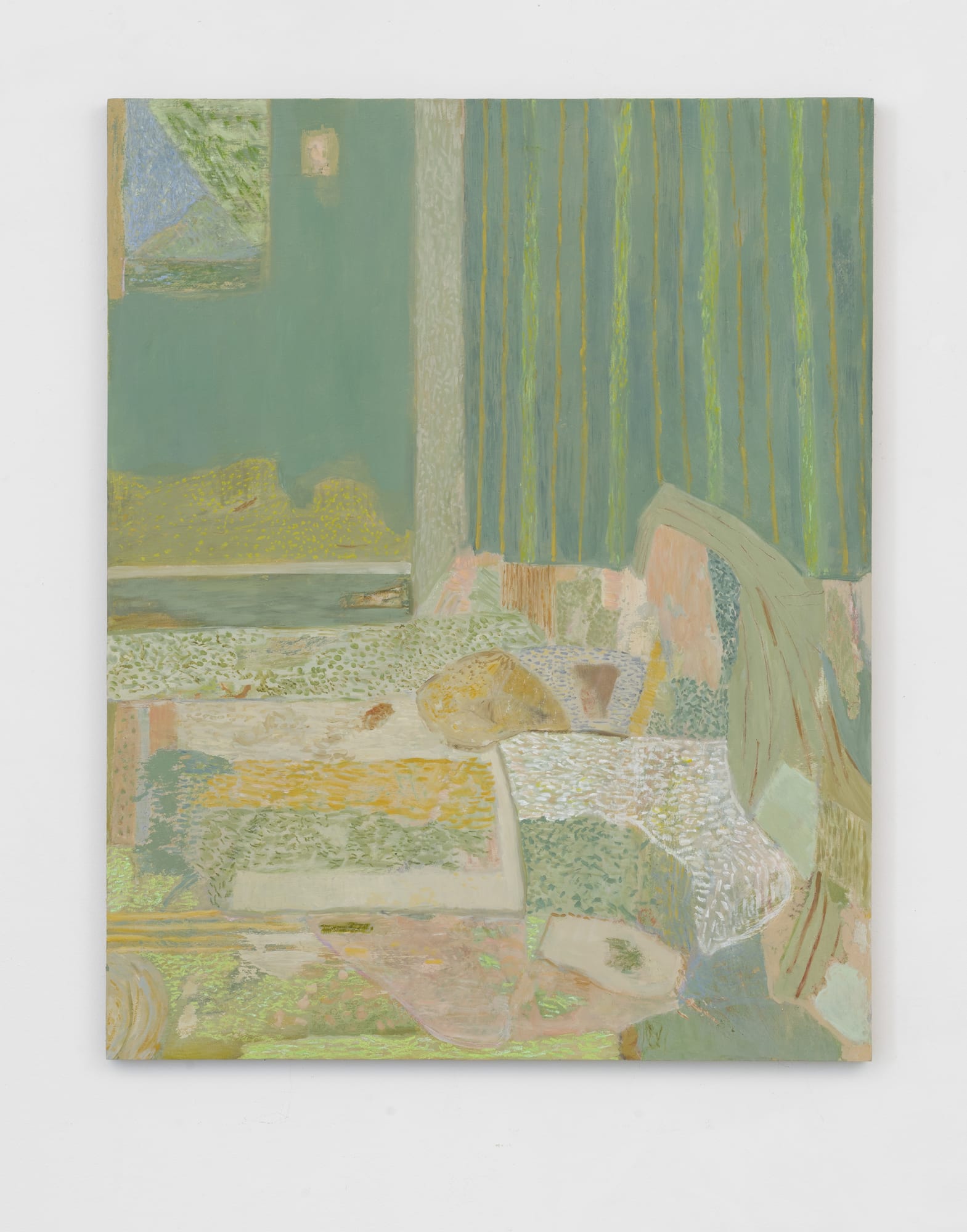 Beatrice Meoni, Mattutino domestico, 2025, oil on panel, cm 100 x 80 Courtesy of the artist and z2o Sara Zanin