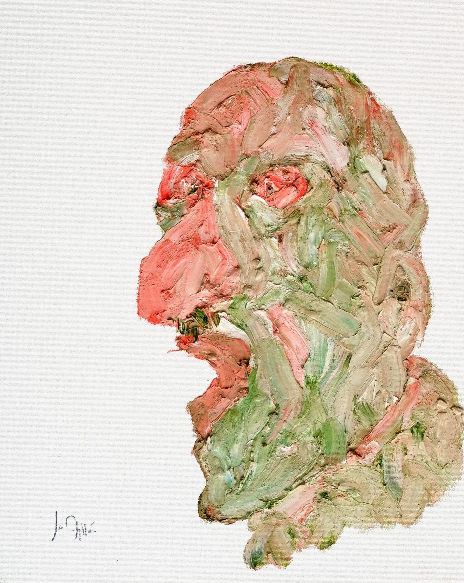 Josefina Ayllón, Untitled (JA0929P), 2023, oil stick on canvas mounted on board, cm 30 x 24 Courtesy of the artist and z2o Sara Zanin