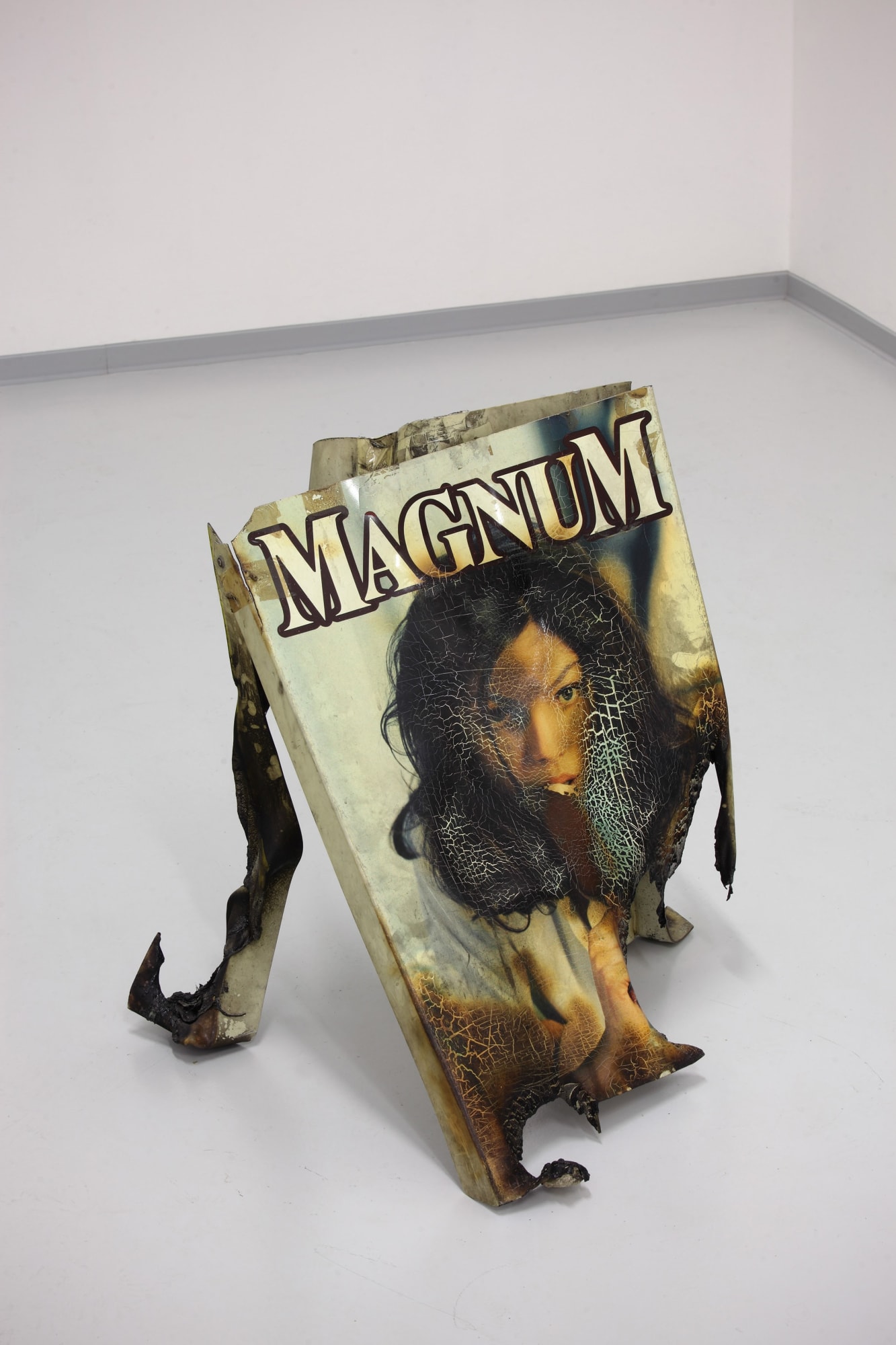 Kristof Kintera, Magnum Gioconda, 2011, plastic placard, cm 50 x 90 x 50