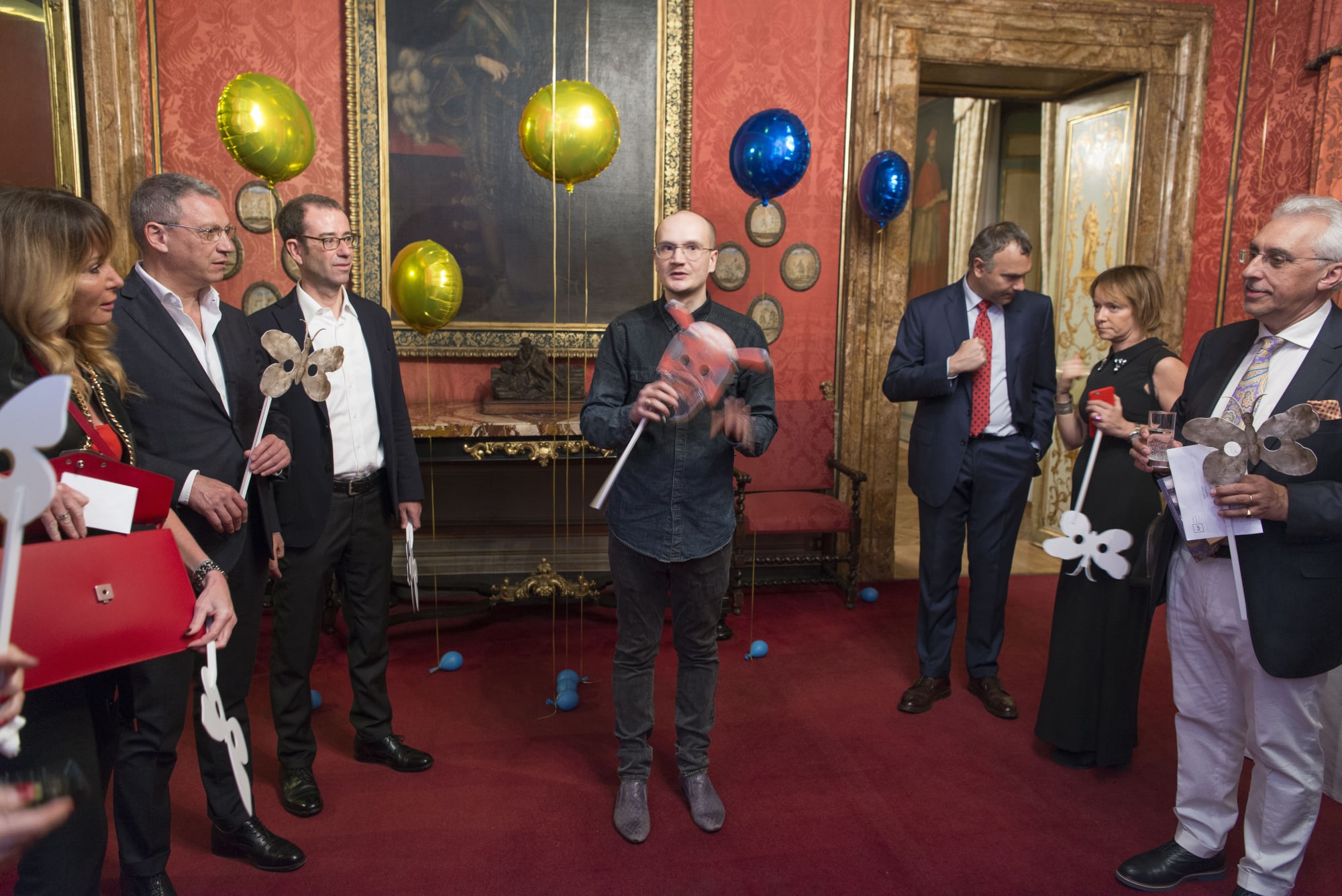 Gala dinner, Performance curated by Evgeny Antufiev, 2017 Palazzo Patrizi, Rome