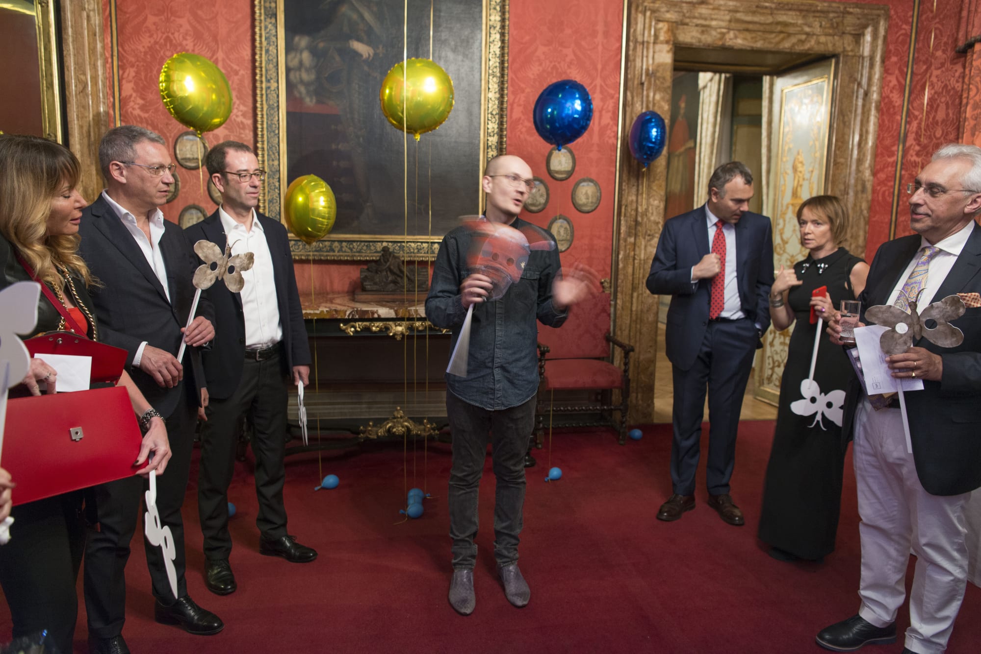 Gala dinner, Performance curated by Evgeny Antufiev, 2017 Palazzo Patrizi, Rome