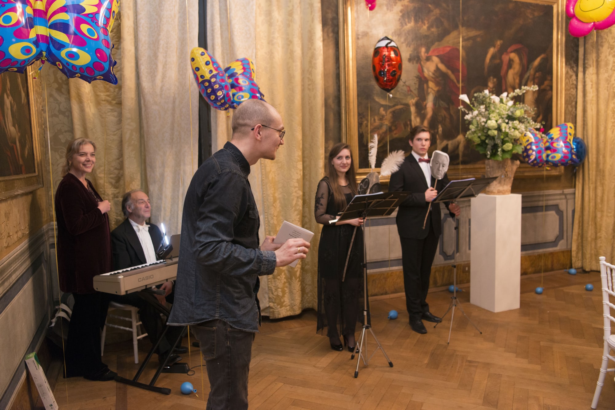 Gala dinner, Performance curated by Evgeny Antufiev, 2017 Palazzo Patrizi, Rome