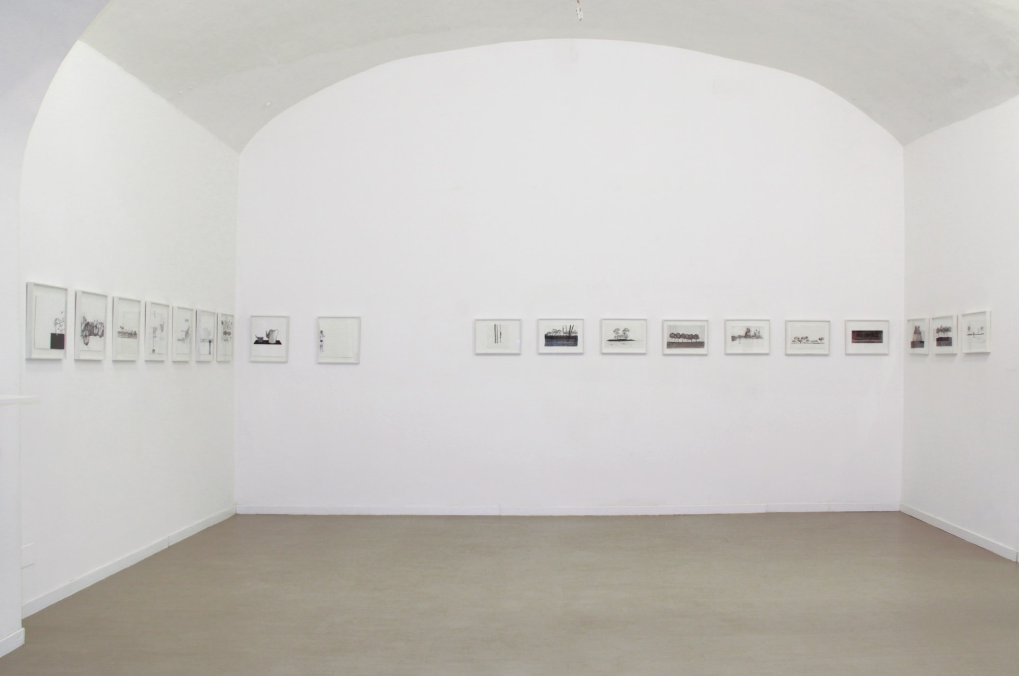Drawing - Points of View, Marzia Migliora, Chiara Dellerba, Charley Peters, Alessandro Roma, curated by Valentina Ciarallo, installation view at z2o Sara Zanin Gallery