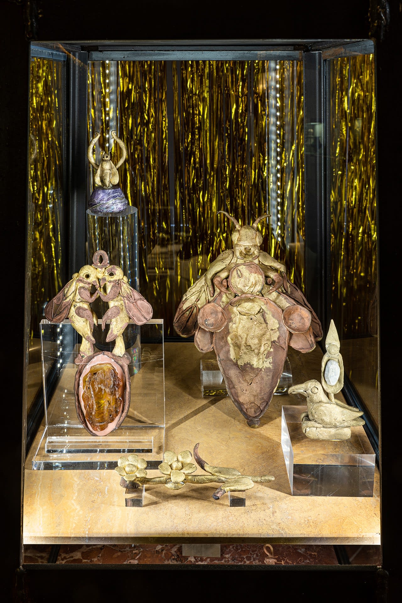 Evgeny Antufiev Obelisk (vitrine), 2021 Installation with mixed media objects [detail] Courtesy the artist & z2o Sara Zanin Photocredits Ela Bialkowska, OKNOstudio