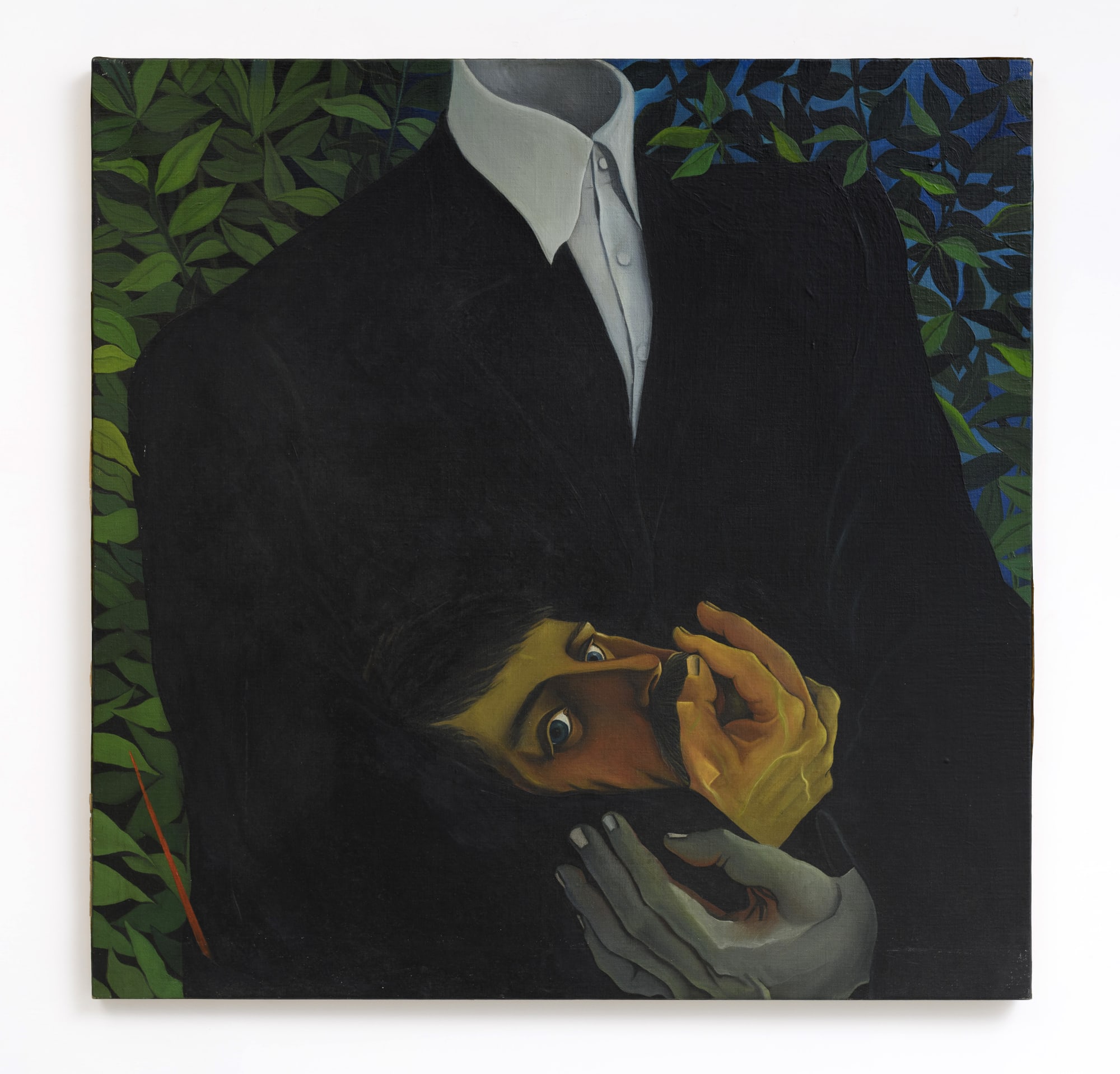 Cesare Tacchi Il Pensare Tra Il Fare, 1984 cm 80x80 Oil on canvas ph. Giorgio Benni