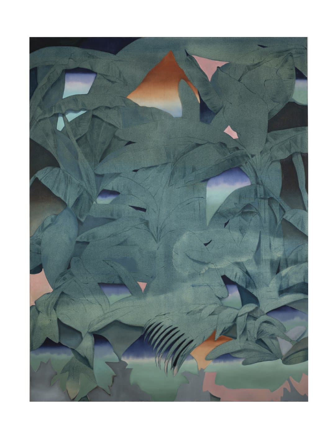 Anna Maria Schönrock Forest (blue), 2021 Cm 170 x 130 oil on canvas