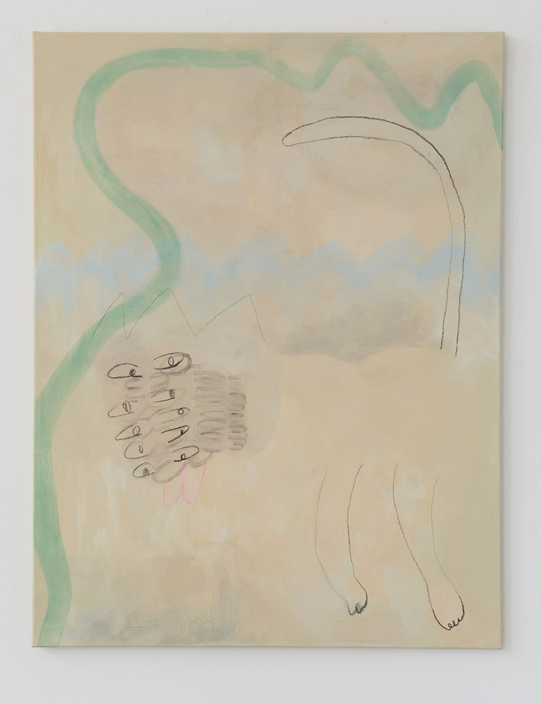 Tomoe Hikita Sign, 2021 Cm 105 x 80 mixed media on canvas