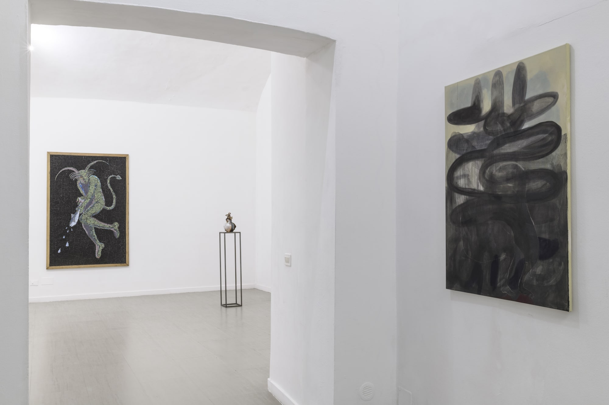 Outside the line, Installation view of the second and third room, ph Giorgio Benni