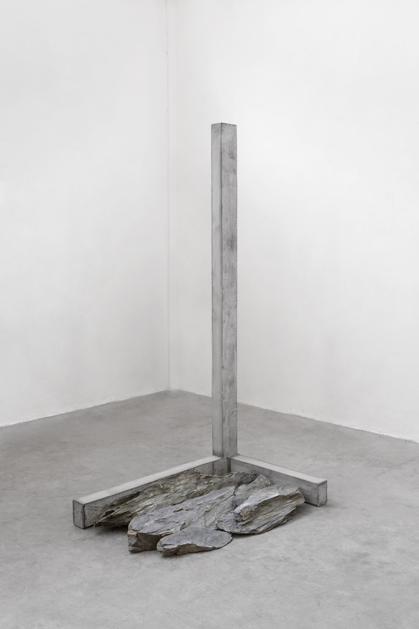 Cornerstone (258), 2019 slate, reinforced concrete 220 x 120 x 80 cm