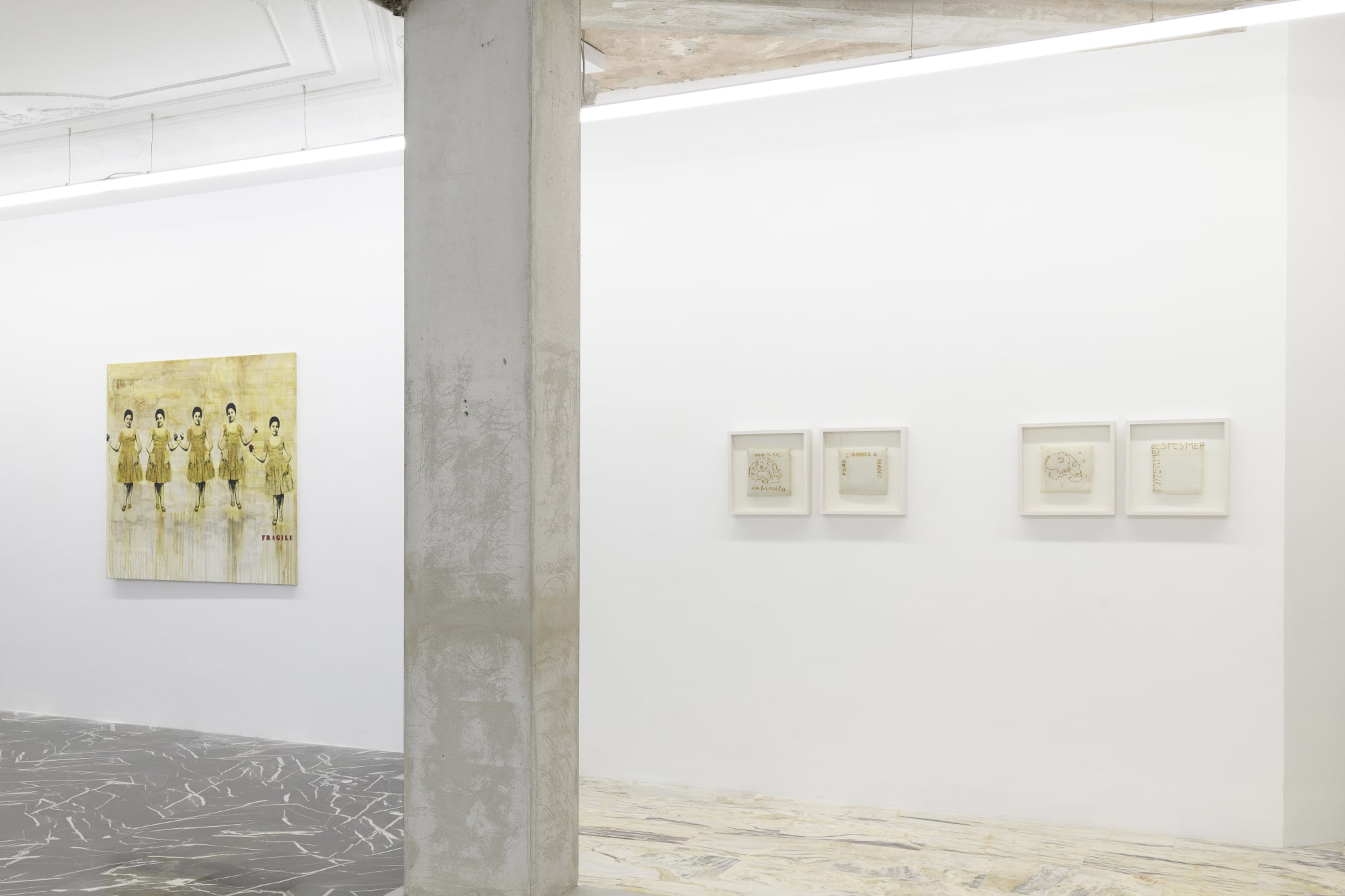 Il segno è l'esemplare parlato in installation view at z2o project ph. Giorgio Benni