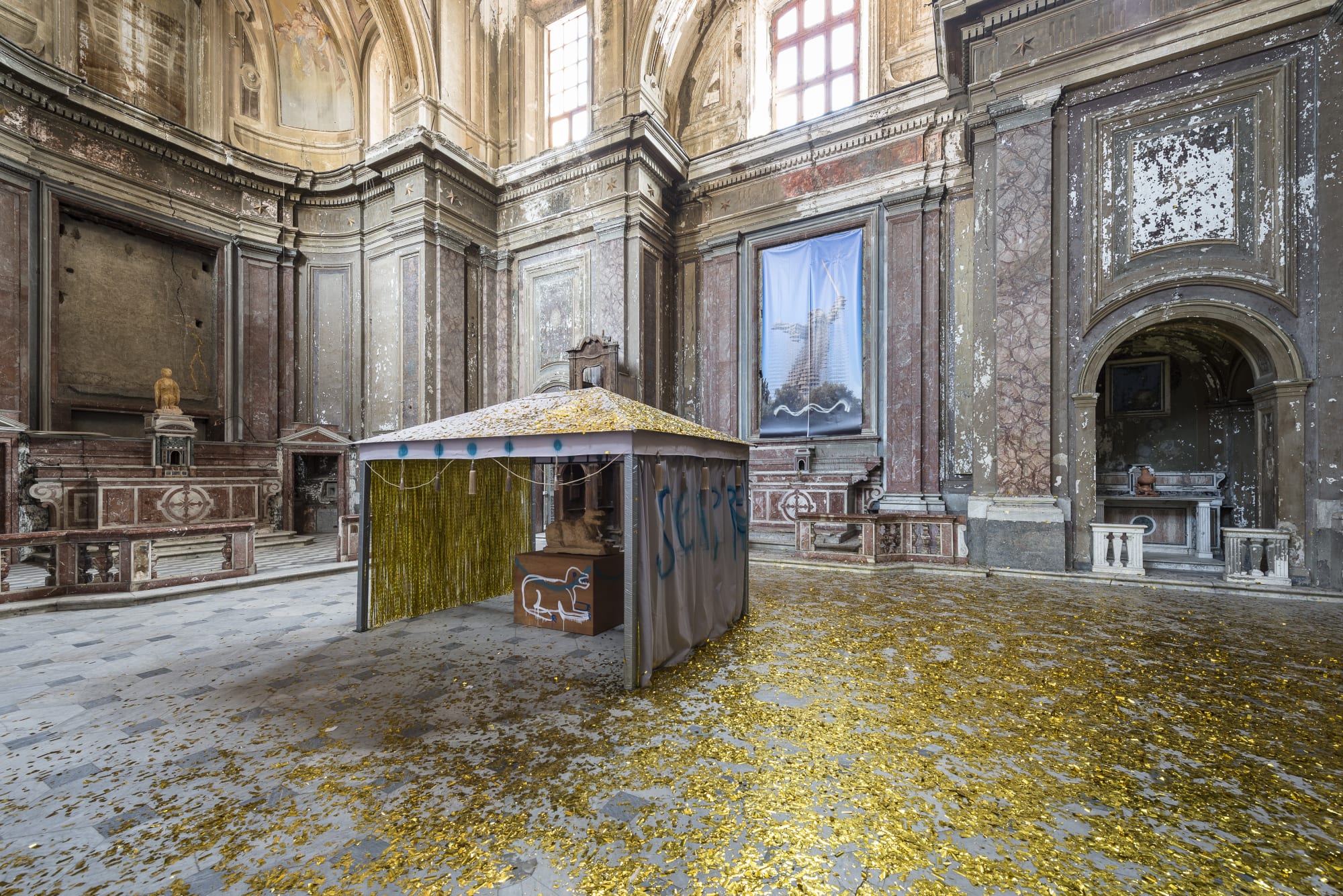 Evgeny Antufiev. Dead Nations: Golden Age Version, curated by Marina Dacci, Chiesa di San Giuseppe delle Scalze, Naples