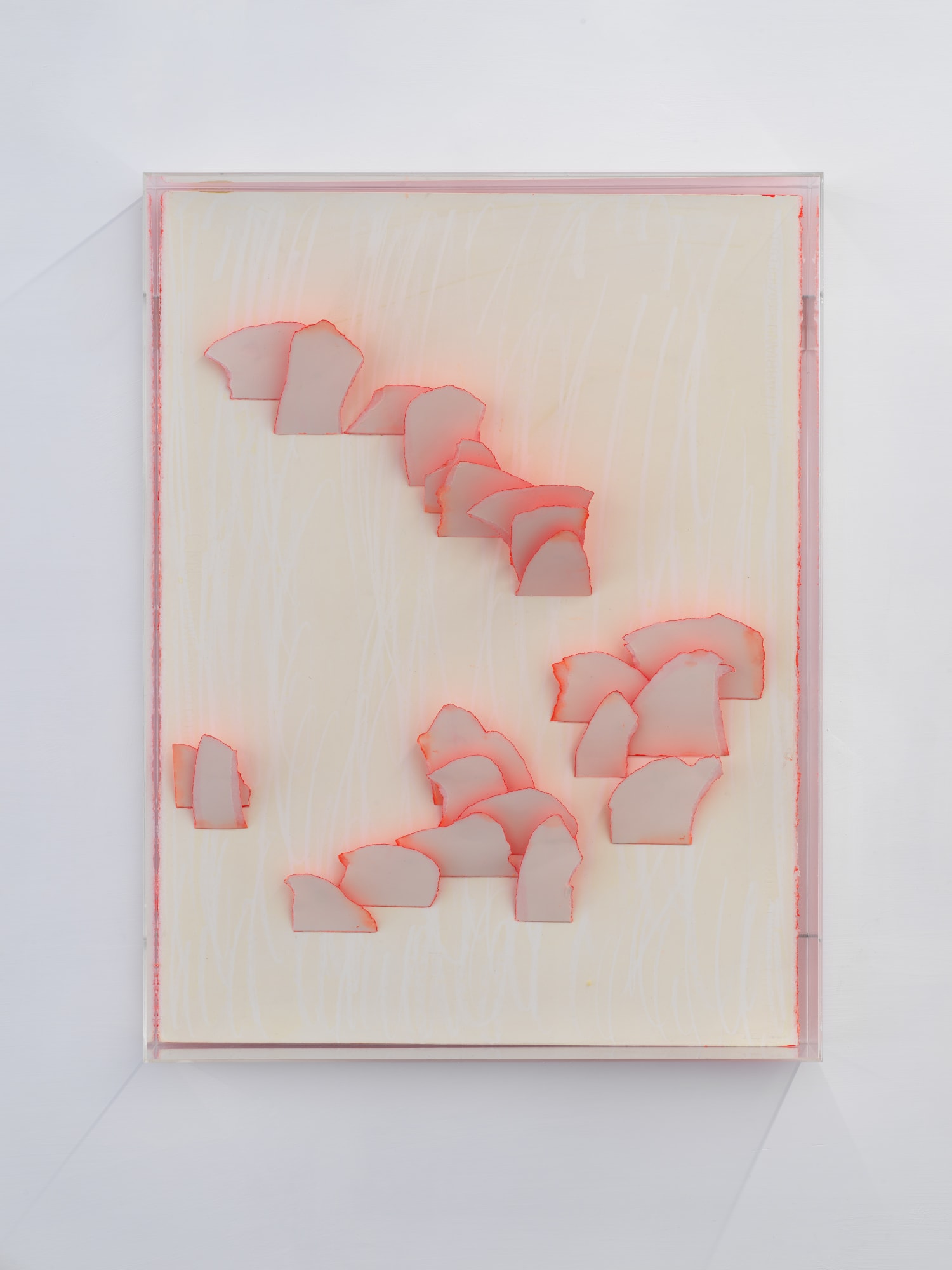 Alfredo Pirri, Untitled, 2003, plexiglass, steel wire, enamel and acrylic, watercolor, watercolor paper, cm 77 x 59 x 12,5. Ph. Dario Lasagni