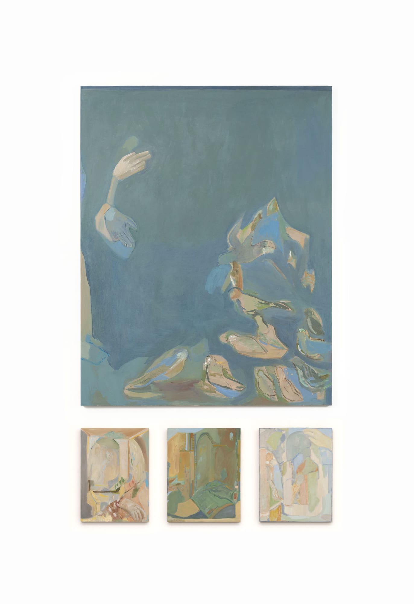 Beatrice Meoni, Francesco, 2021-2022, oil on board, cm 210 x 120