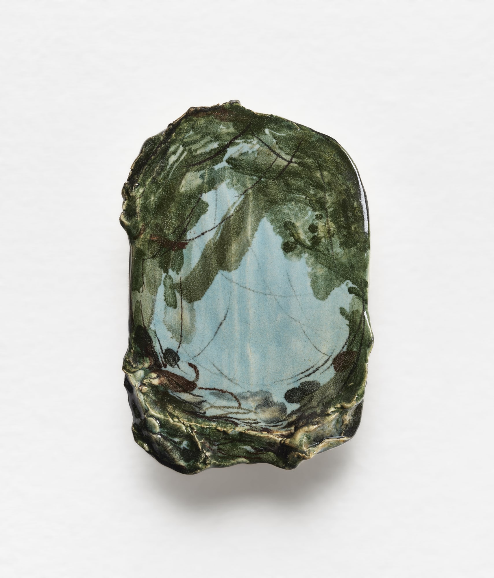 Nazzarena Poli Maramotti, Un lago senz’acqua, 2024, glazed ceramic, cm 22,5 x 15,5. Ph. Carlo Favero