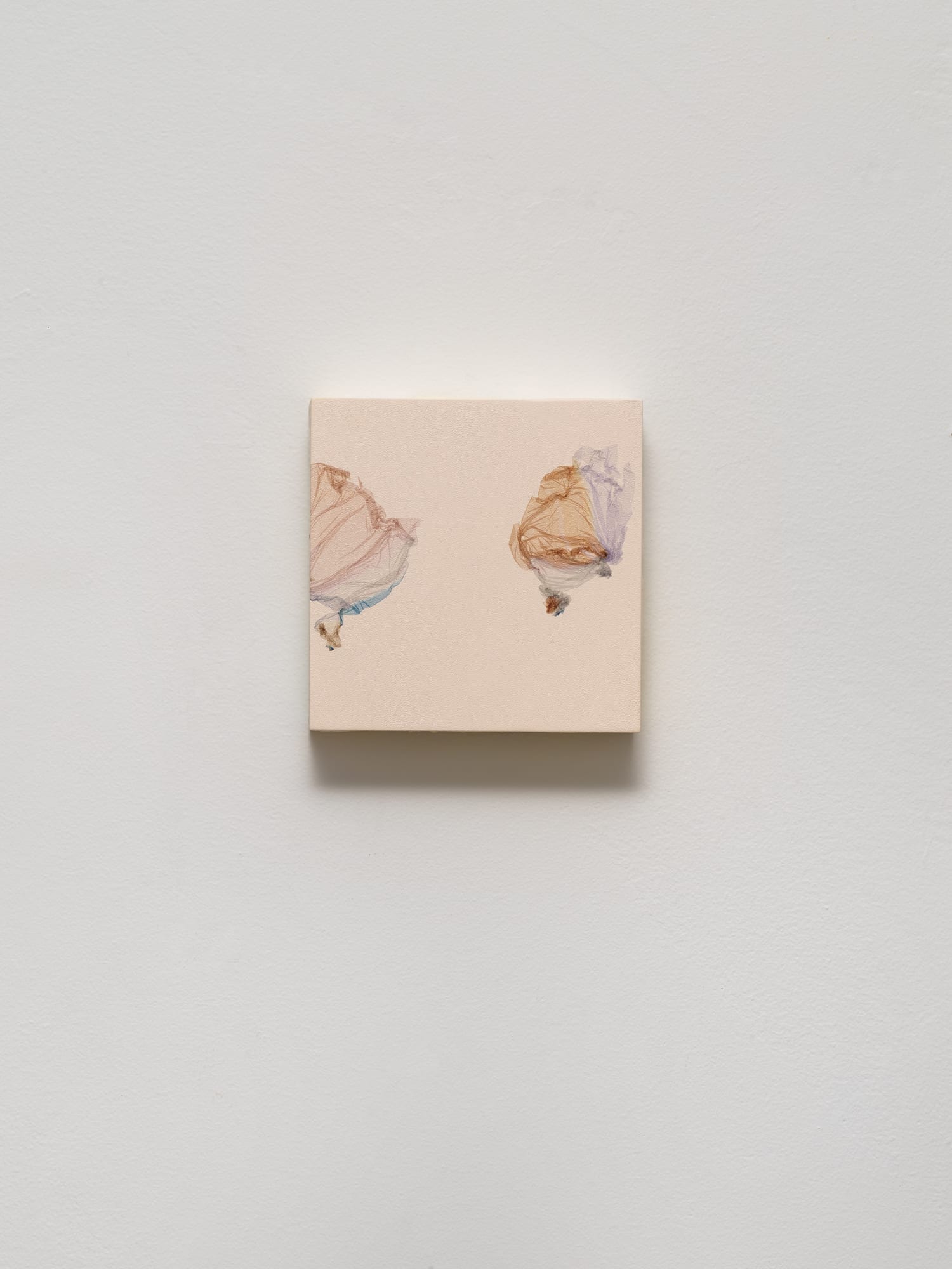 Devo avere i fiori, sempre e sempre (after Claude Monet, painter), 2024, Polaroid emulsion and acrylic on panel, cm 15 x 15 x 4. Ph Dario Lasagni