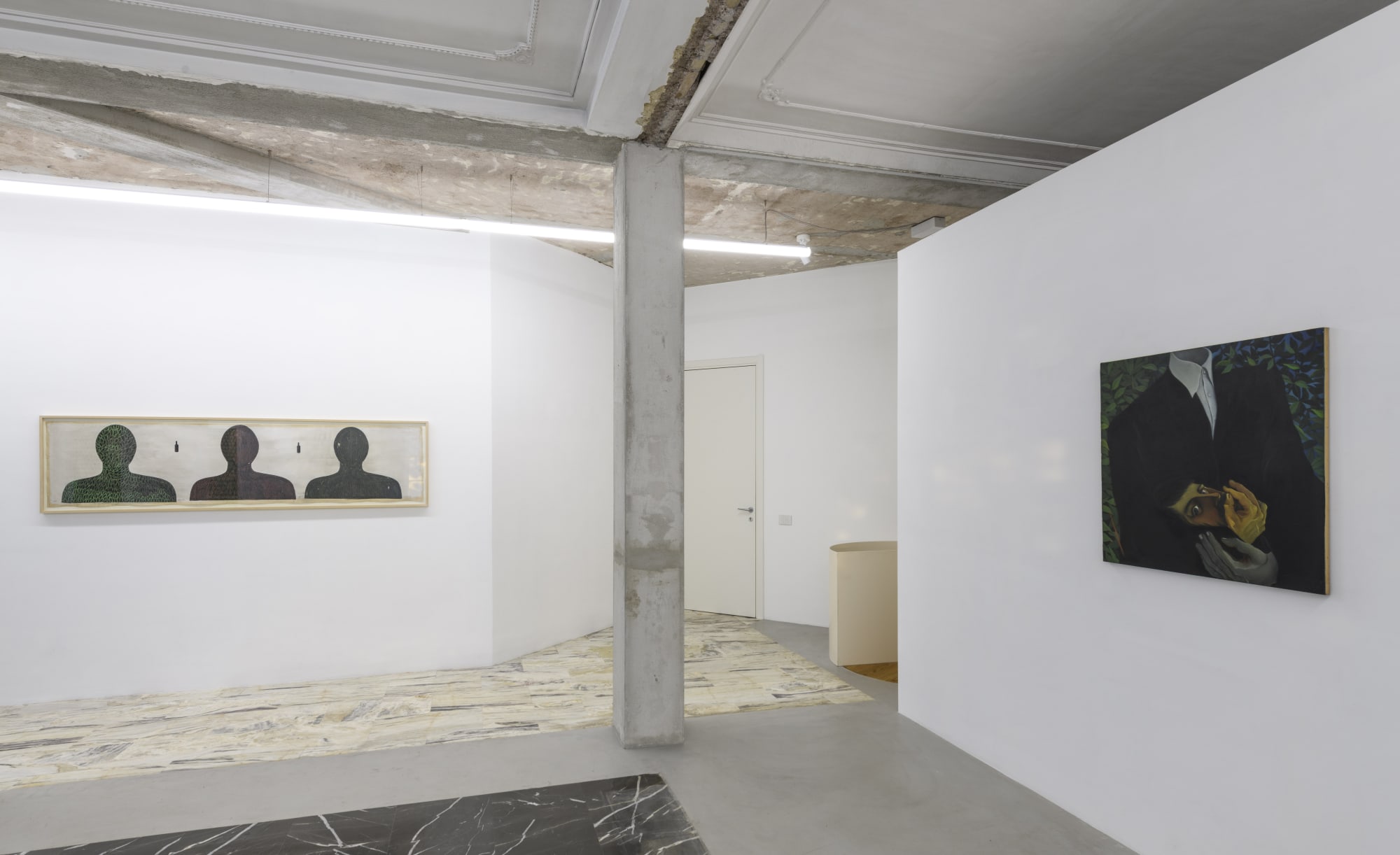 Cesare Tacchi. Una casa di foglie e fogli, curated by Daniela Bigi, installation views, ph. Giorgio Benni