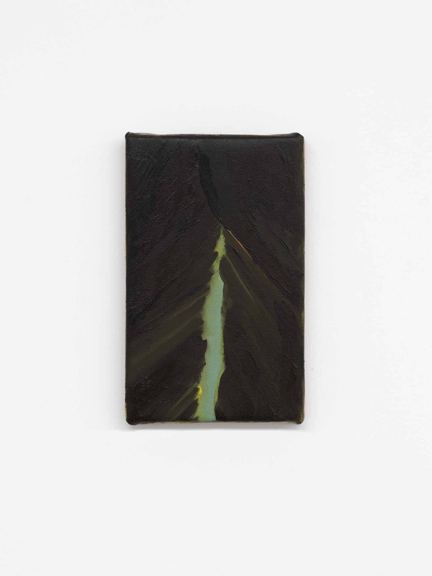 A little flare, 2024, oil on linen, cm 26 x 16. Ph. Dario Lasagni