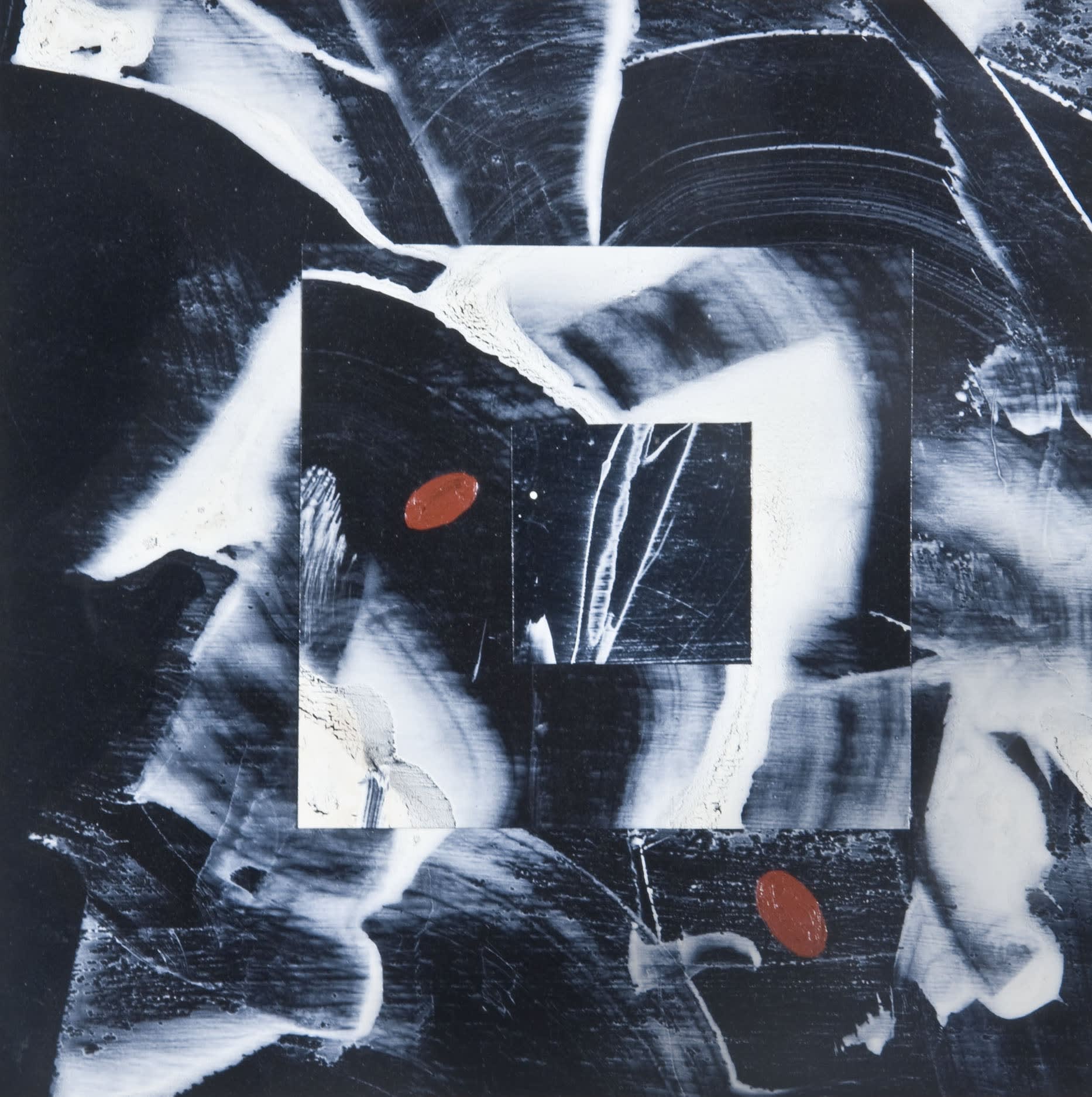 Paul Shapiro, Zero Point #73, 2005, Acrylic and collage on paper, 9 1/2 x 9 1/2 in, Starting Bid: $200. Courtesy of Zane Bennett Contemporary Art.