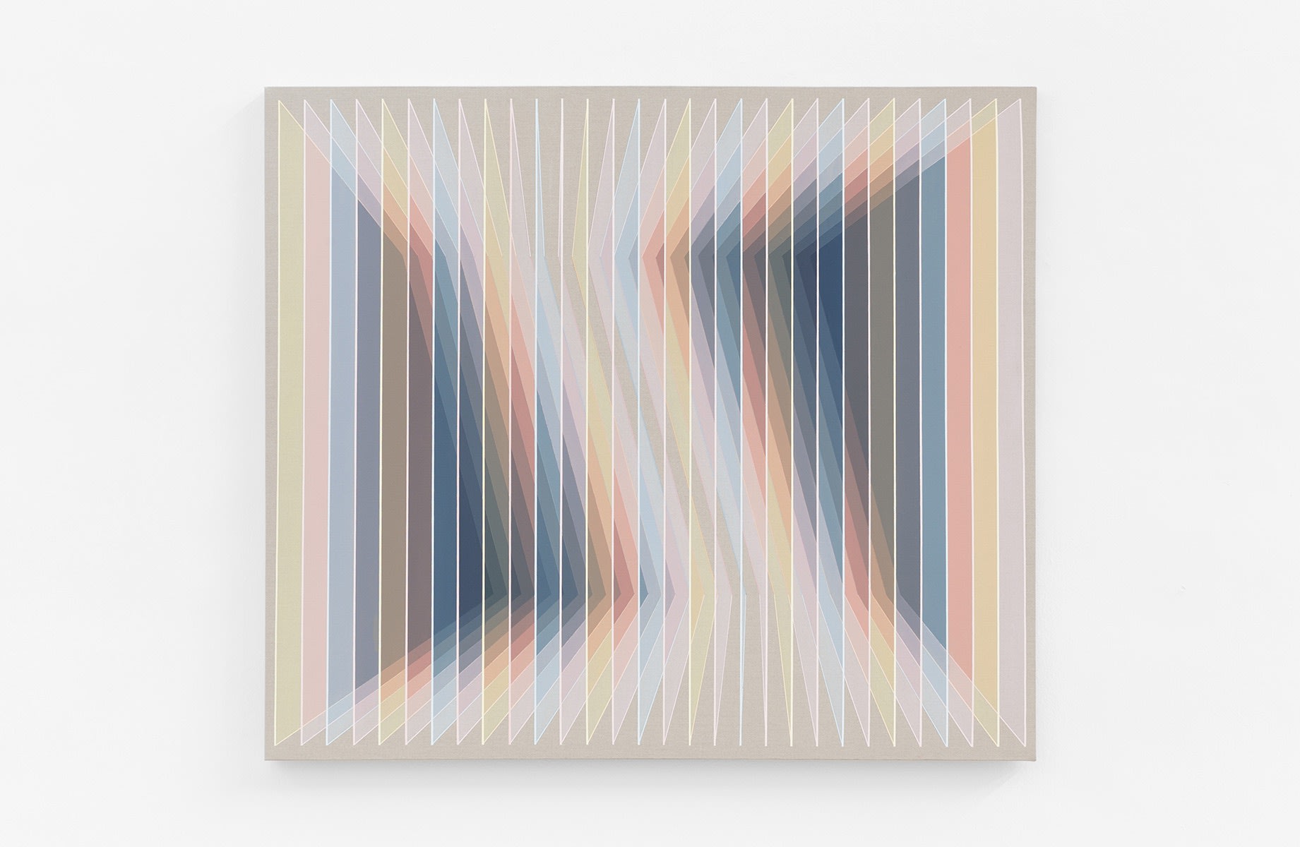 Daniel Mullen, Proximity XVII: Muted Quinacridone Field under Cyan–Ochre Pressure , 2025