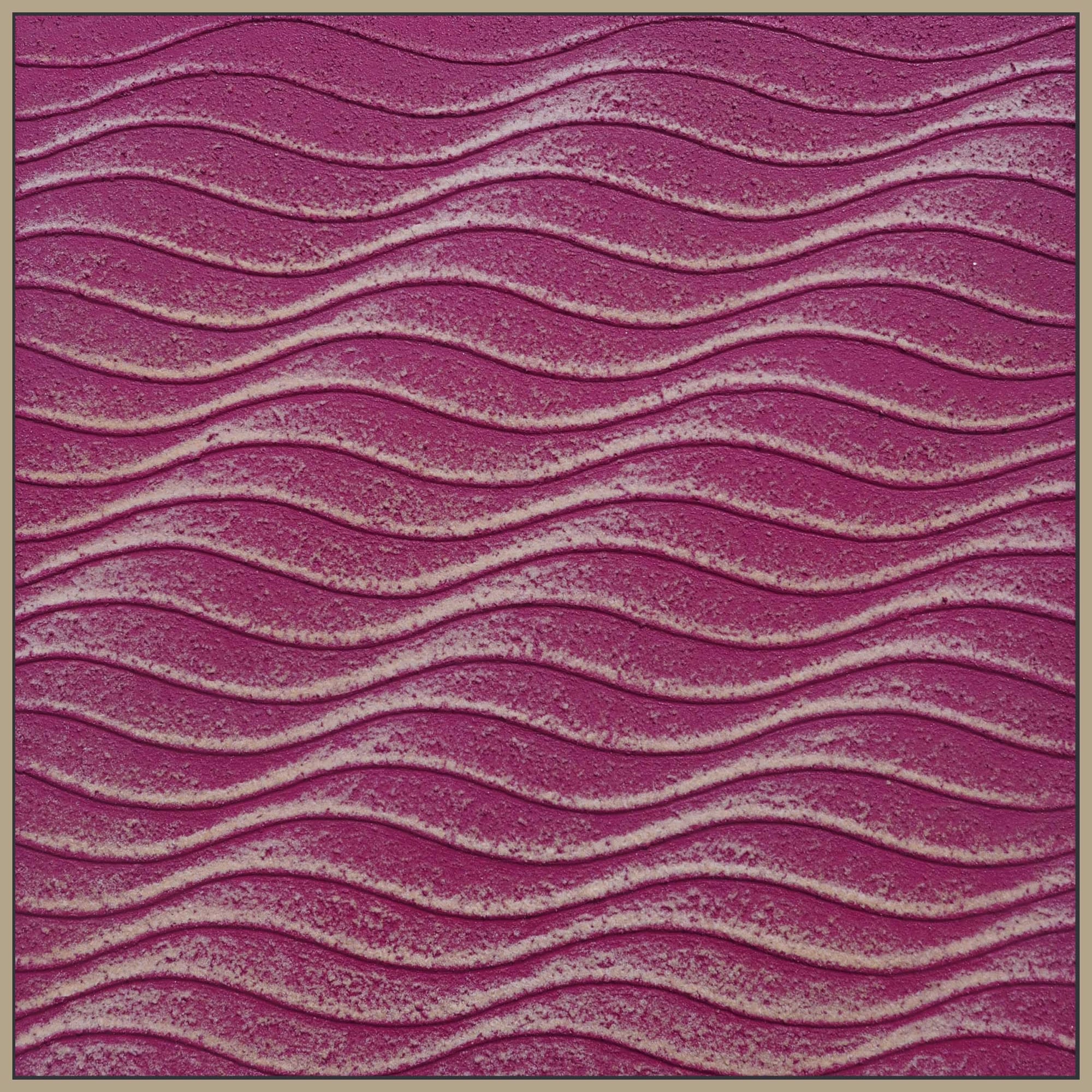 Martha Winter red waves in sand abstract painting