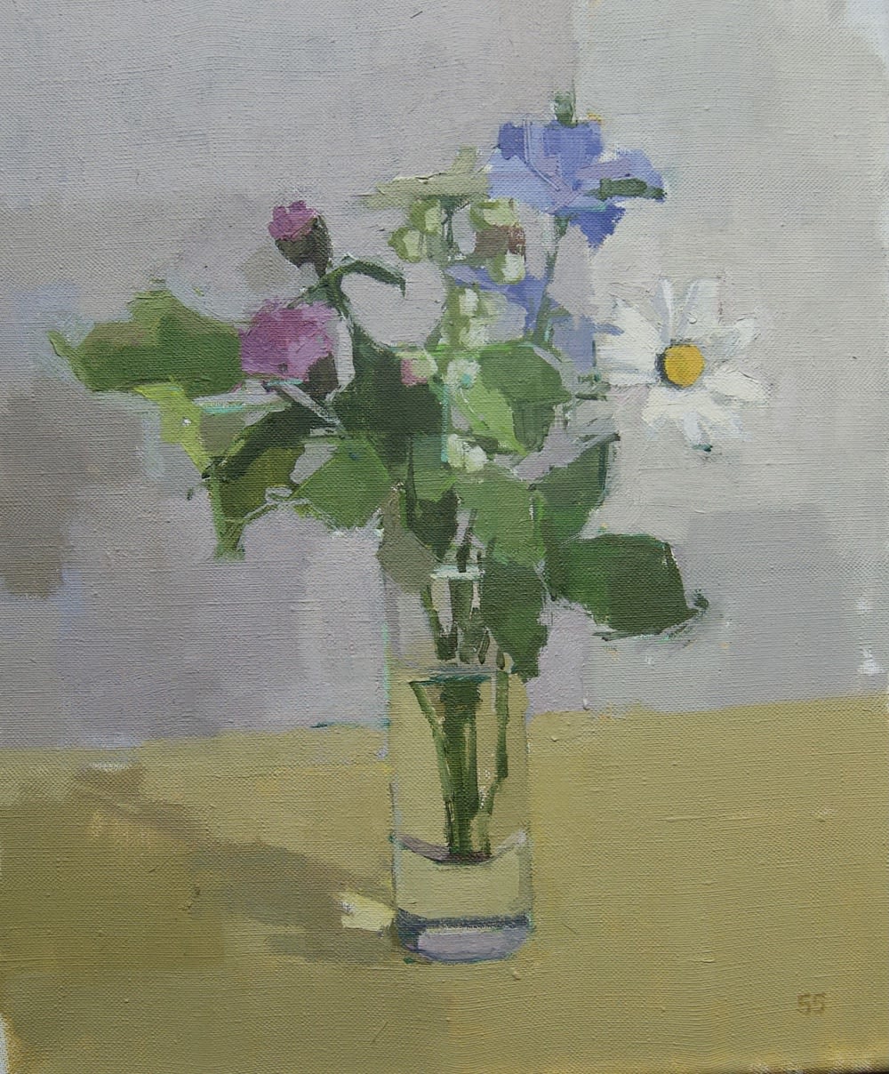 Sarah Spackman, Towpath Flowers, 2021