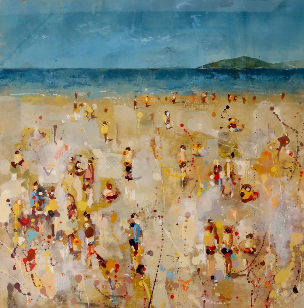 Andrew Hood, Beach With Distant Island